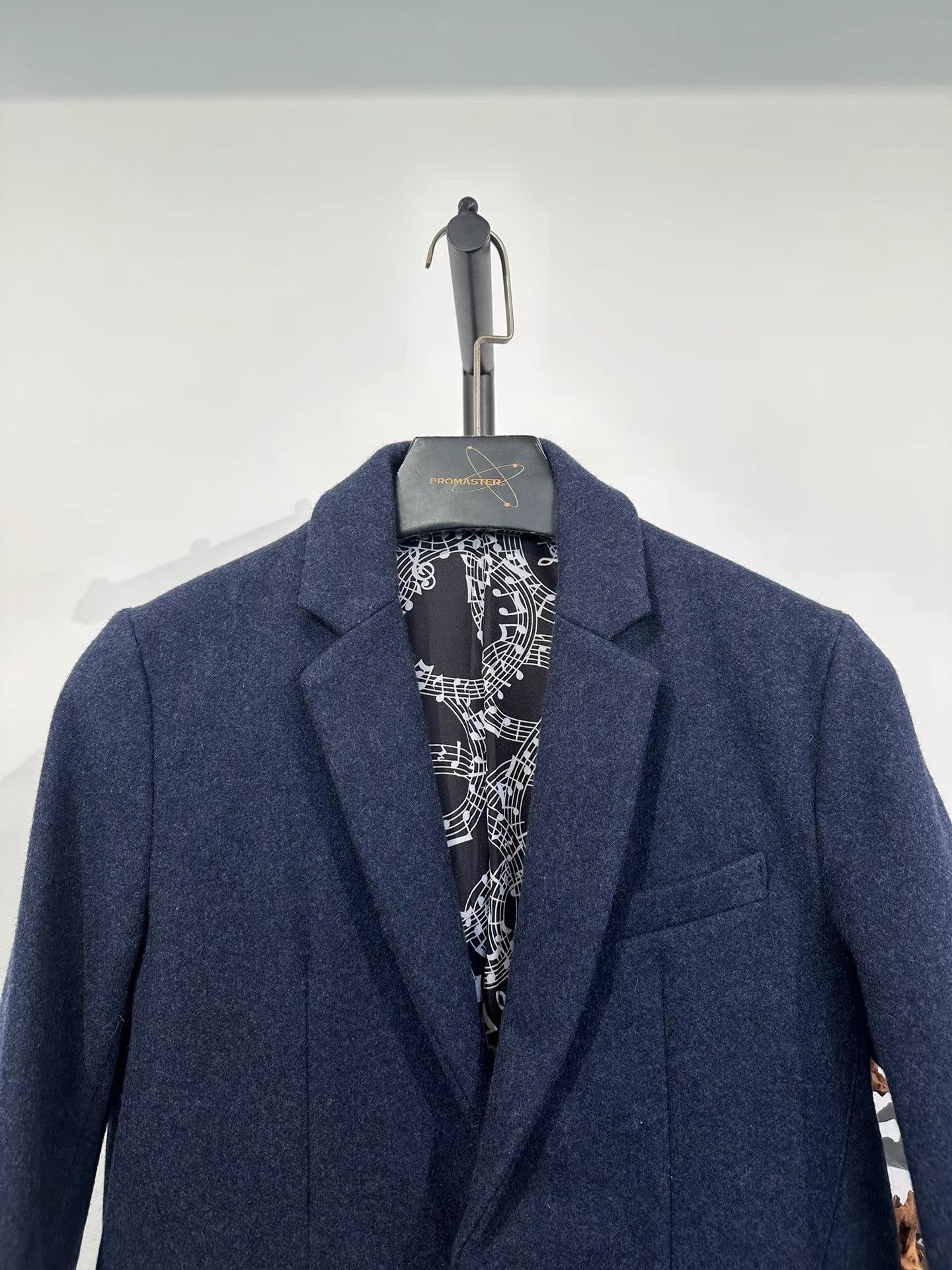 Number (N)ine Number Nine Studious Note Print Wool Chester Coat K35 Size US S / EU 44-46 / 1 - 3 Thumbnail