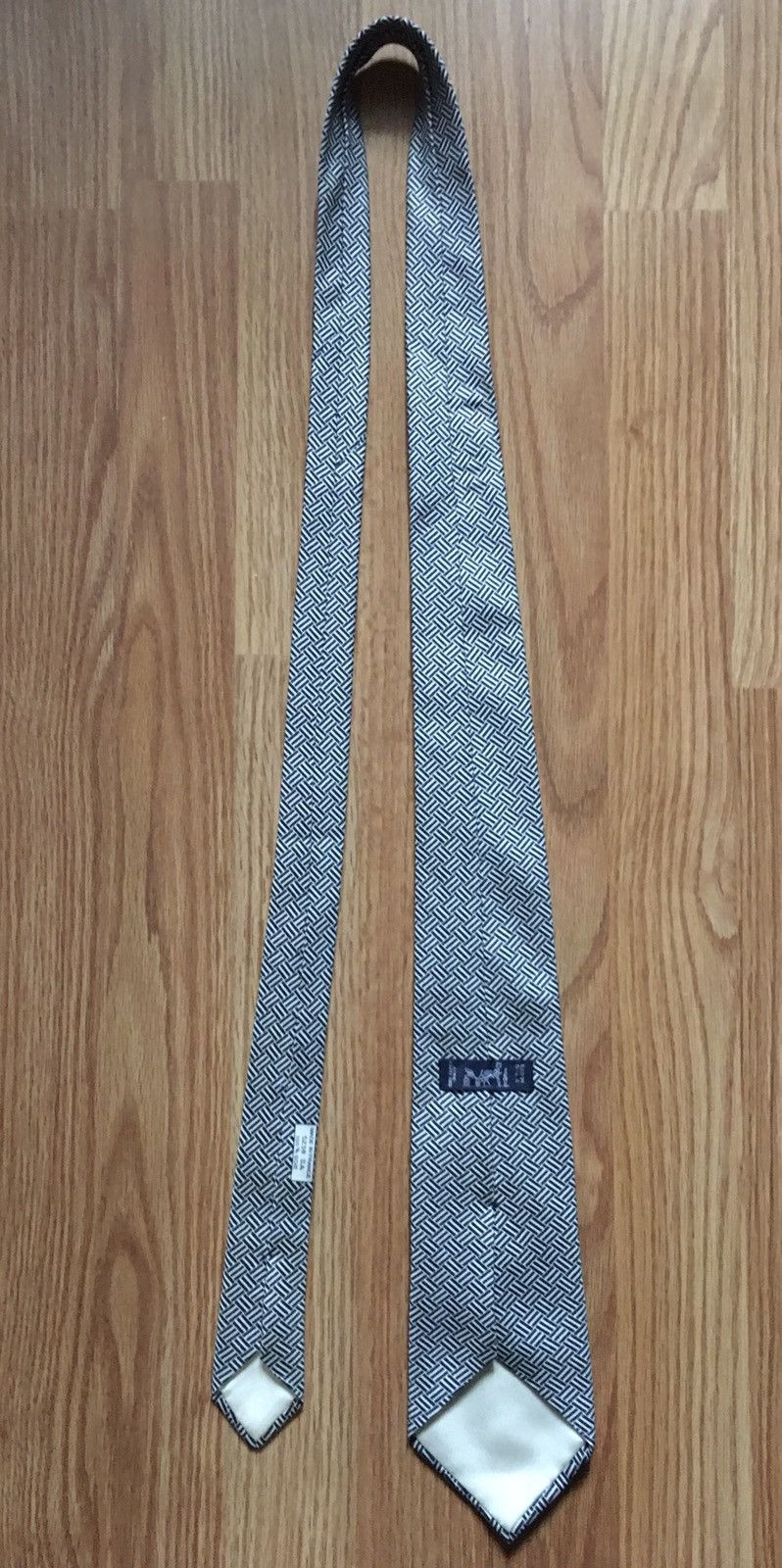 Hermes HERMES Paris Geometrical Pattern 5238 SA Silk Mens Tie Size ONE SIZE - 8 Thumbnail