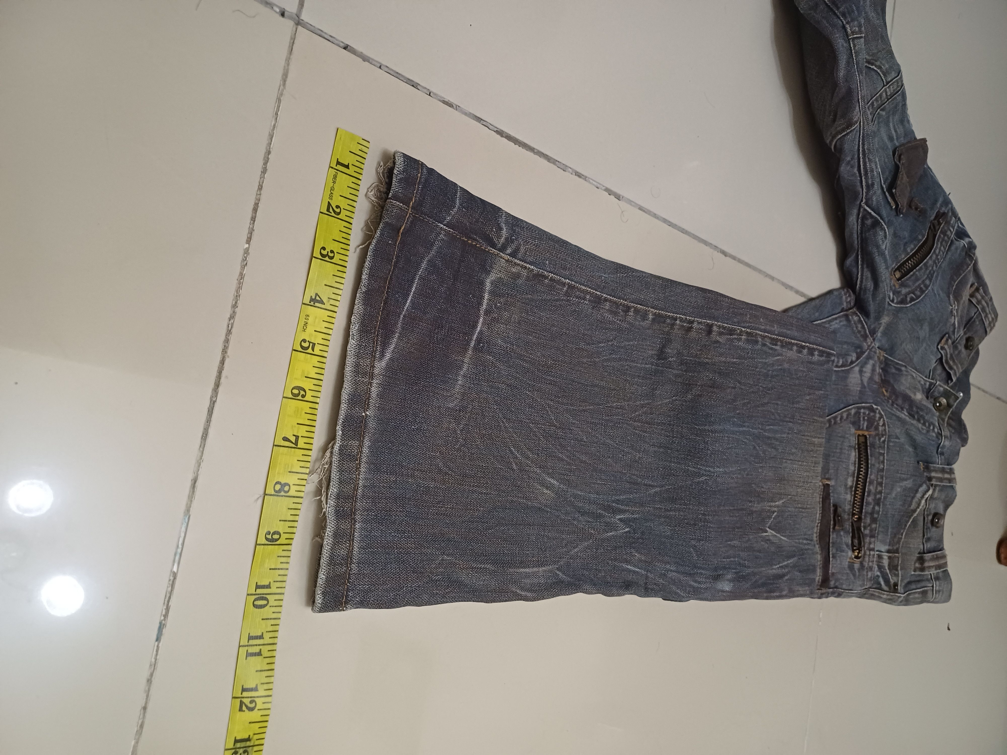 Japanese Brand × semanticdesign Crazy Vtg distressed Trash Flared Design semantic design 🔥 Size US 30 / EU 46 - 13 Thumbnail