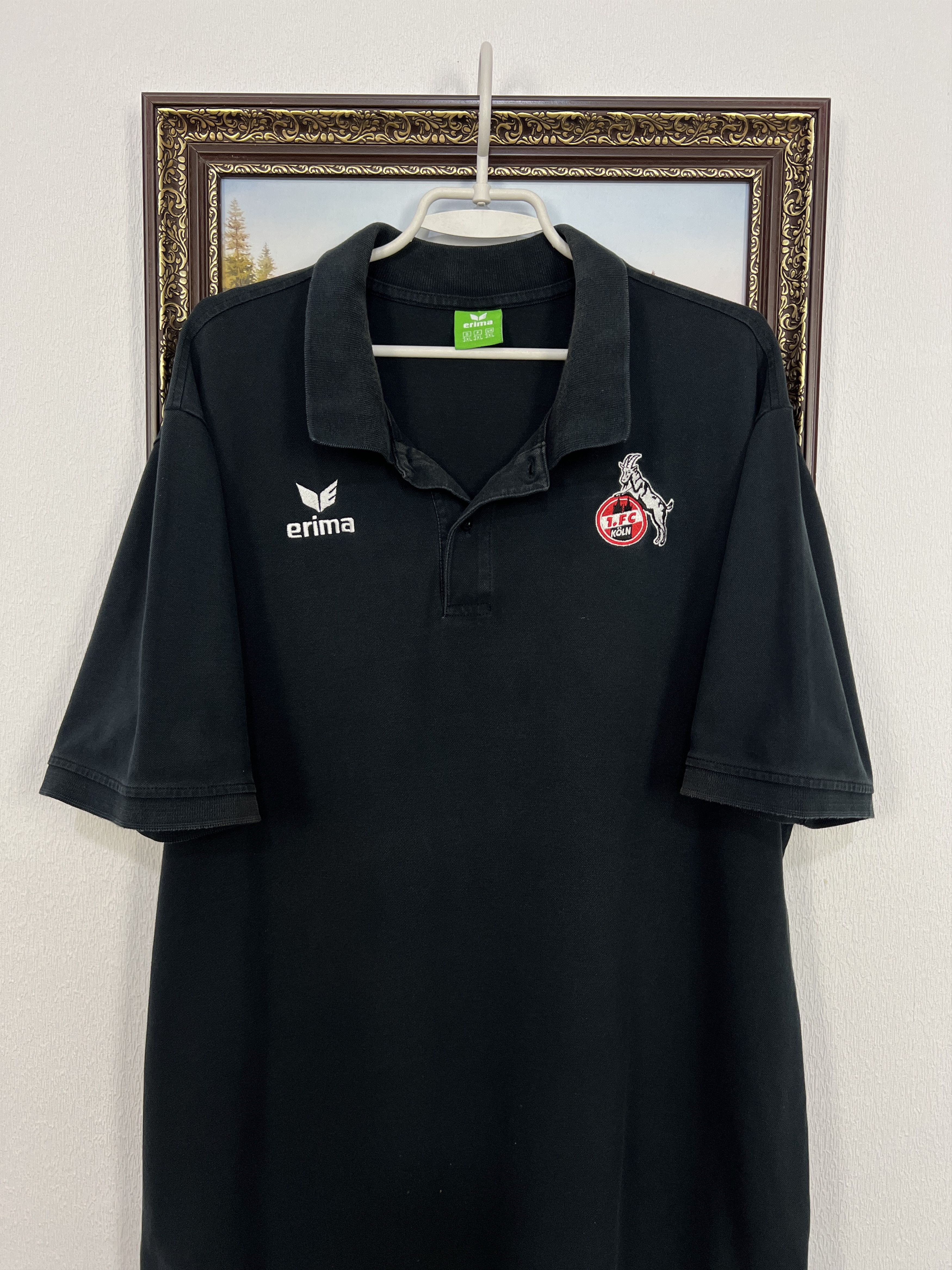 Erima Vintage Erima 1. FC Koln Football Train Black Shirt Polo 3XL Size US XXL / EU 58 / 5 - 2 Thumbnail
