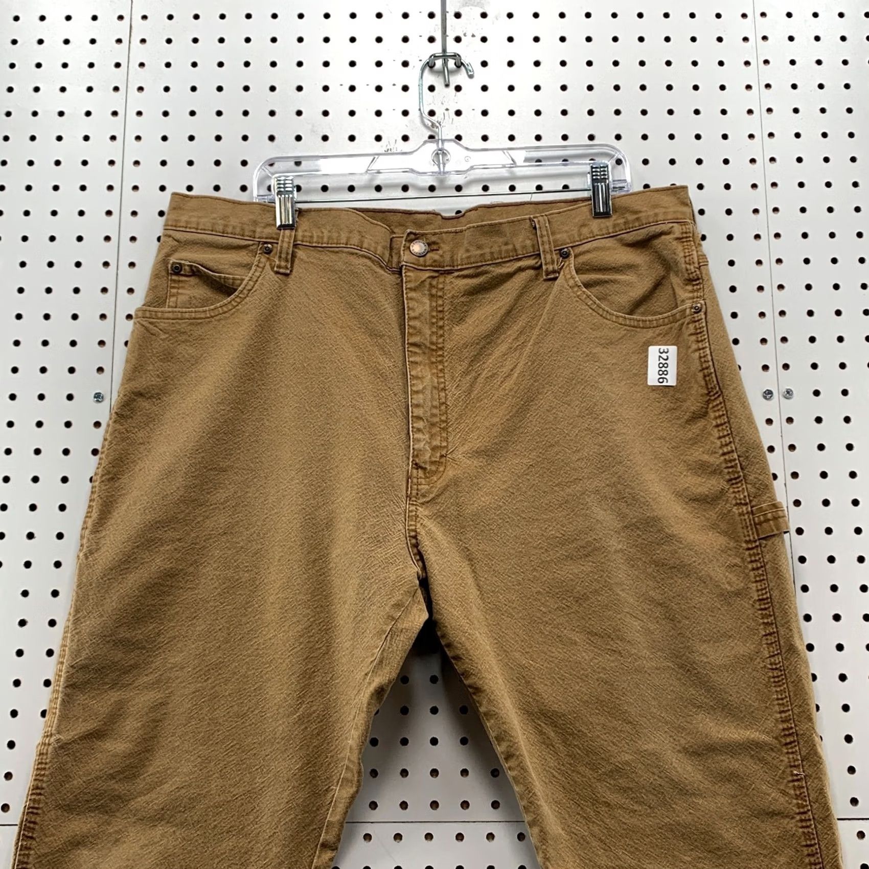 Dickies VINTAGE DIckies Canvas Carpenter Pants Mens FITS 39x28 Brown Workwear Straight Size US 39 - 3 Thumbnail