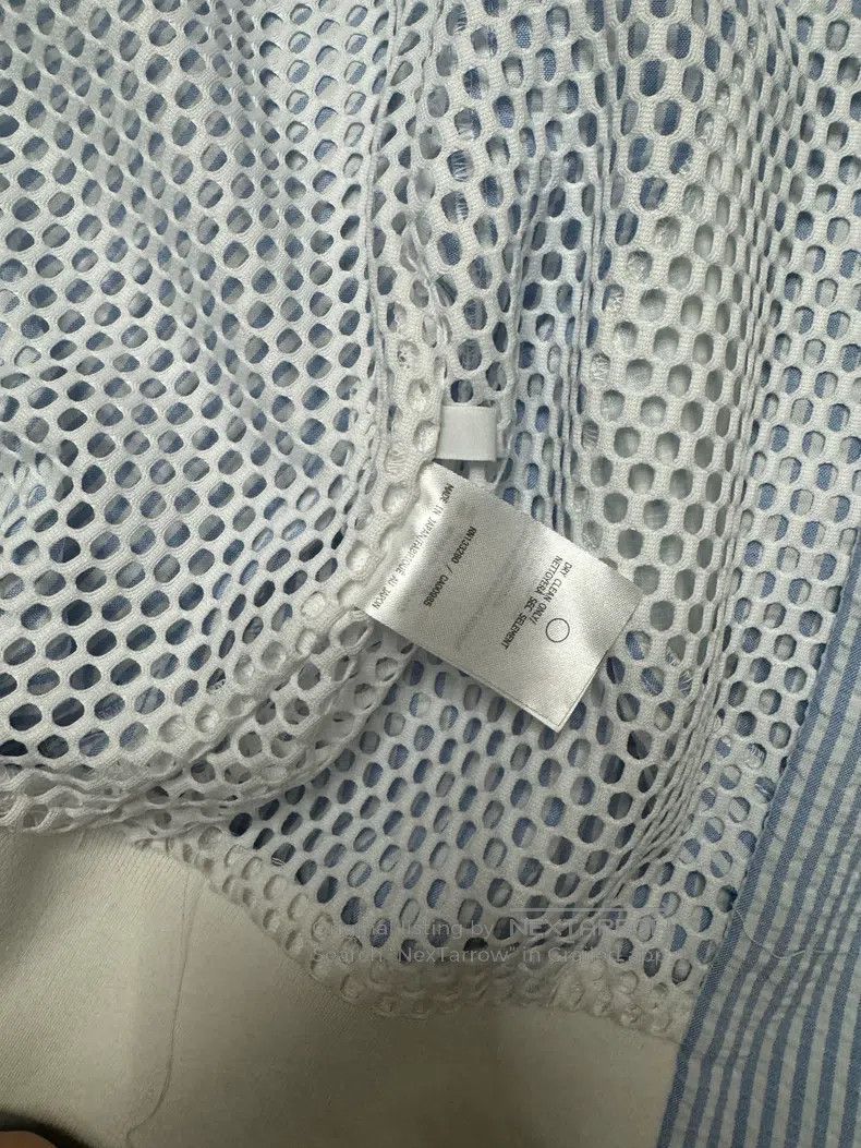Thom Browne Thom Browne Blue and white striped baseball jacket Size US M / EU 48-50 / 2 - 4 Thumbnail