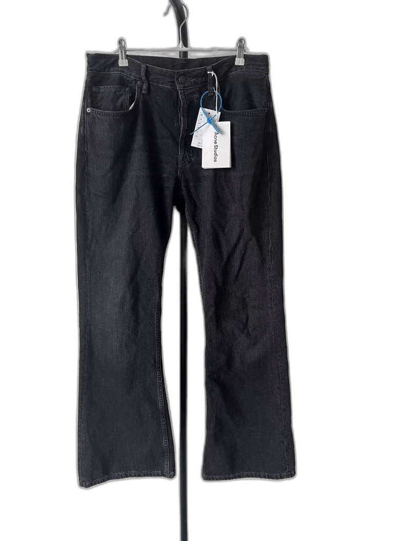 Acne Studios Acne Studios Black Wide-Leg Jeans for Men Size US 32 / EU 48 - 1 Thumbnail