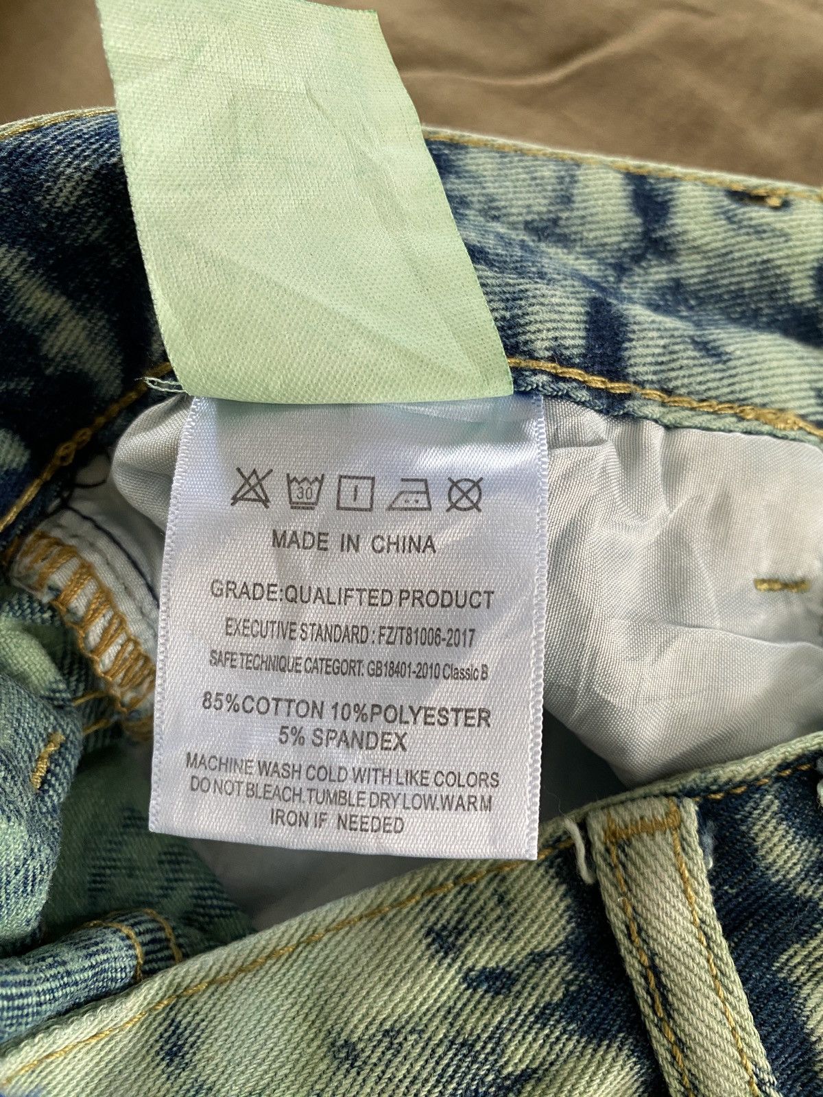Japanese Brand Japanese Brand Acid Wash Design Distressed Denim Size US 31 - 16 Thumbnail
