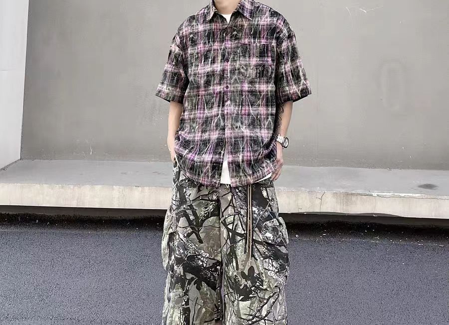 Japanese Brand × Vintage Vintage High Street Hip Hop Plaid Button Down Shirt Size US M / EU 48-50 / 2 - 4 Thumbnail