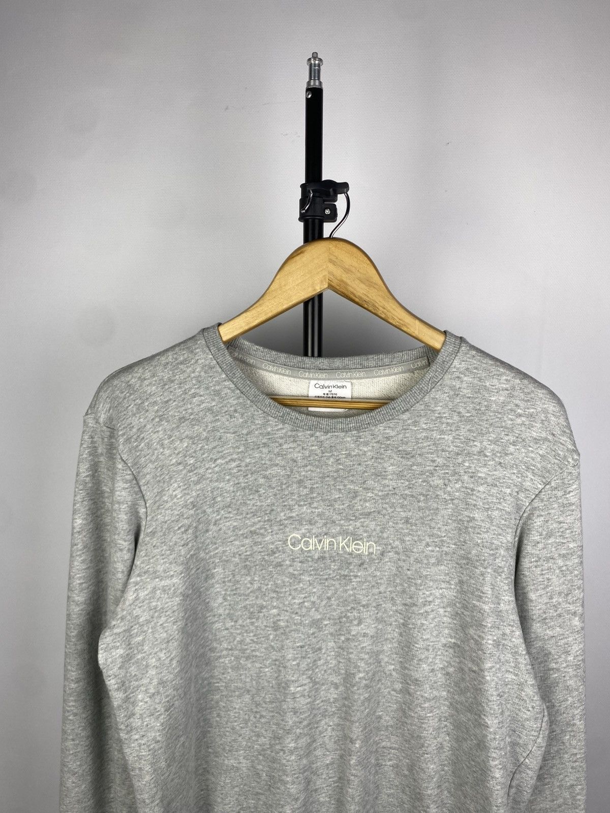 Calvin Klein × Vintage Vintage 90s Calvin Klein Crewneck Sweatshirt Big Logo Y2K Size US M / EU 48-50 / 2 - 2 Thumbnail