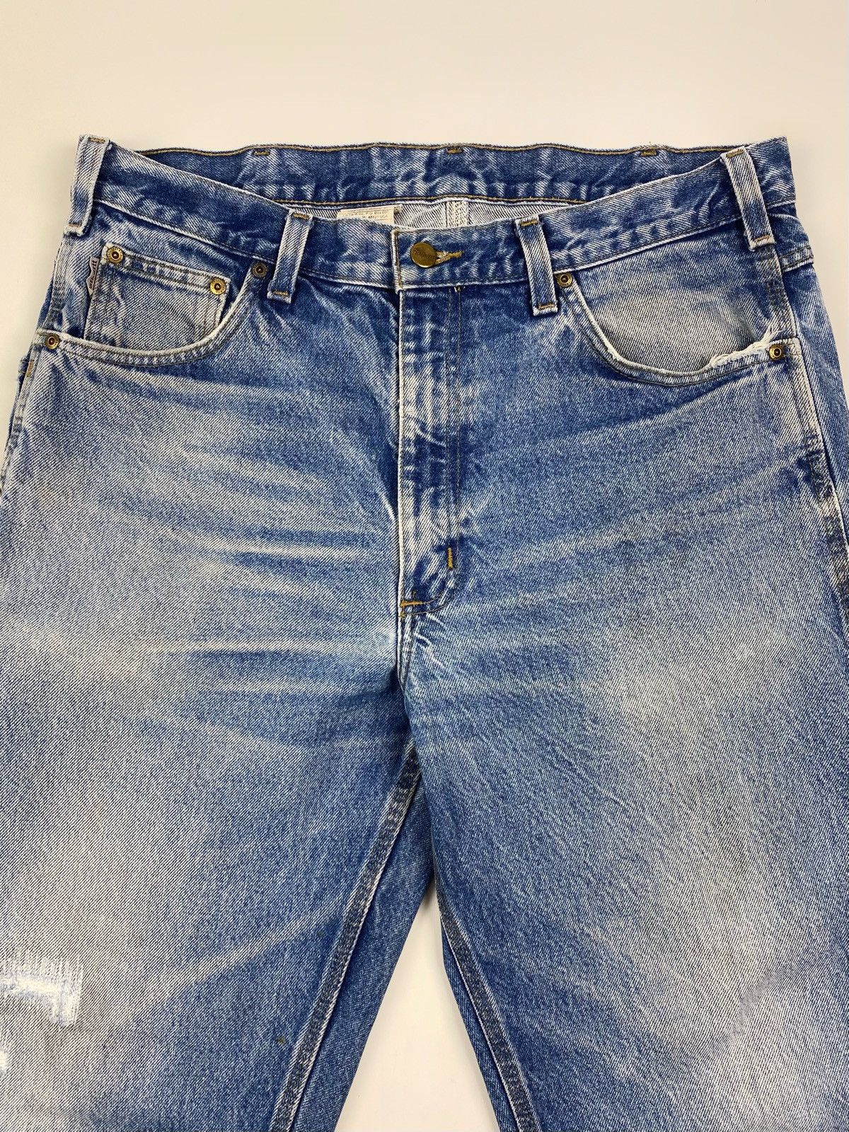 Carhartt 2000’s Distressed Carhartt B234PRW Relaxed Carpenter Denim Size US 36 / EU 52 - 5 Thumbnail