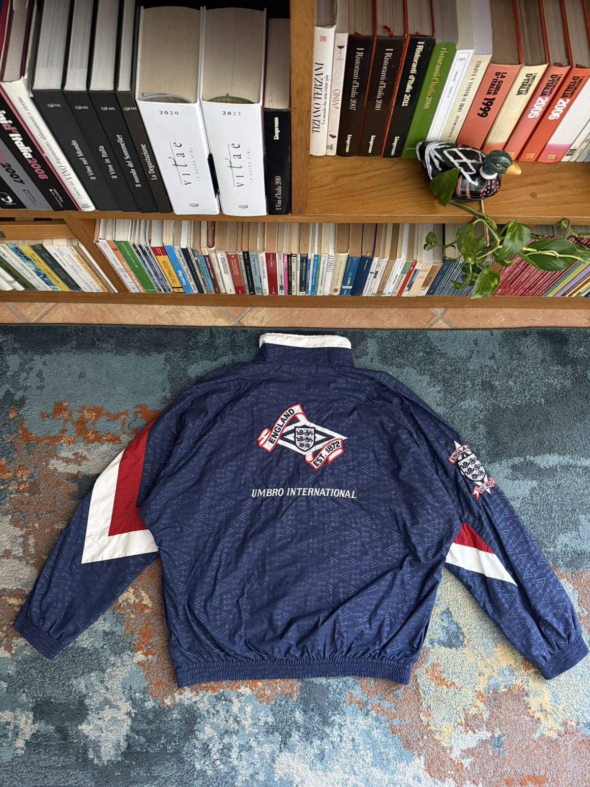 Umbro Vintage 1990 1992 England Umbro Men’s Track Football Jacket Size US XL / EU 56 / 4 - 7 Thumbnail