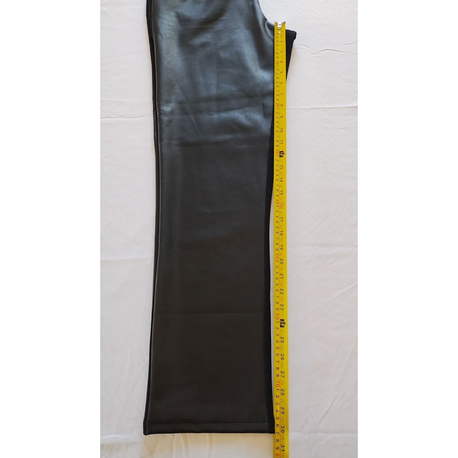 Other Belle Kim Gravel Faux Leather Black Pants Women Sz12 Size 34" / US 12 / IT 48 - 15 Thumbnail