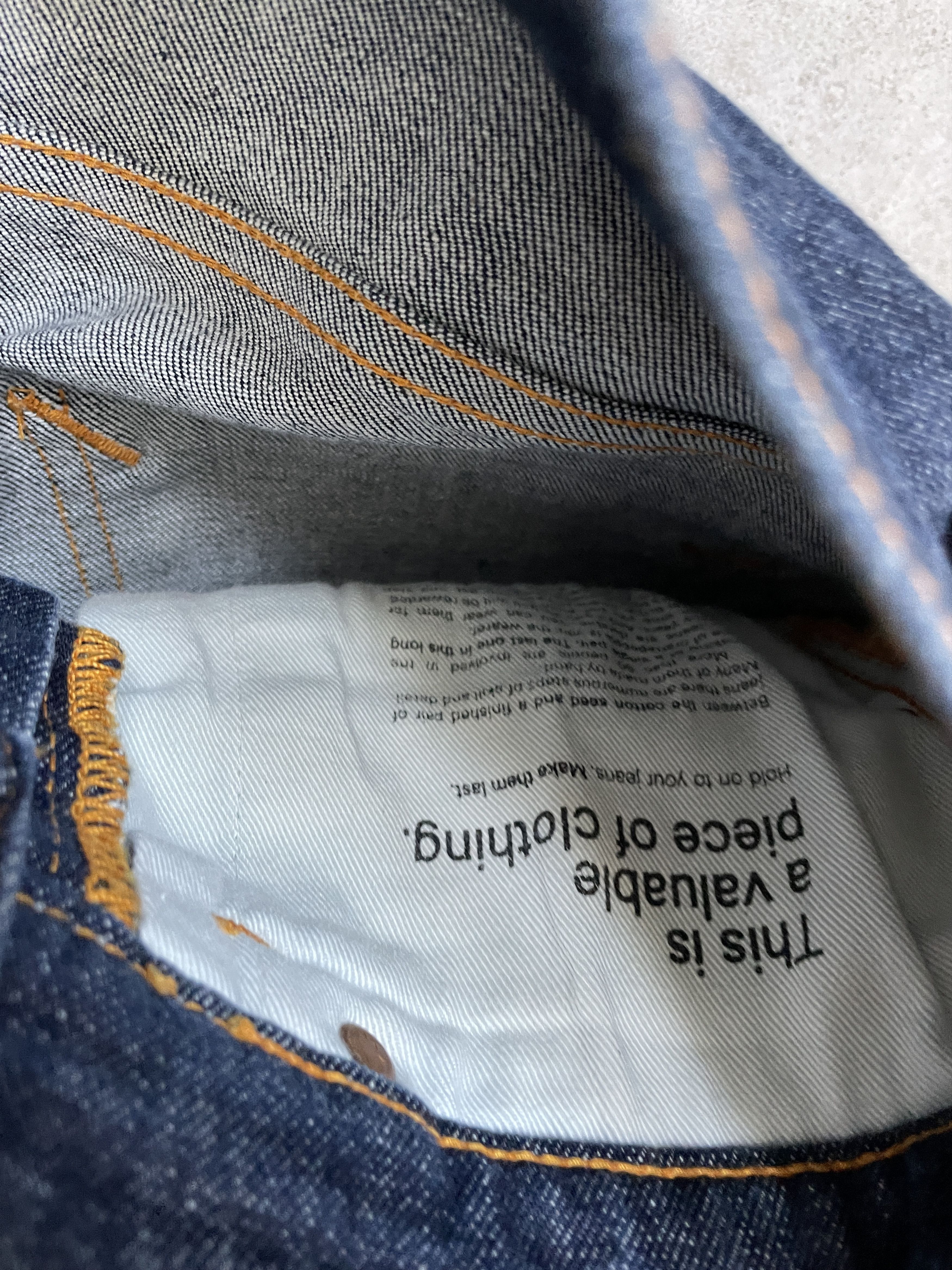Japanese Brand × Jean × Nudie Jeans NAVY RAW DENIM NUDIE JEANS SLIM SLKINNY DENIM Size US 30 / EU 46 - 8 Thumbnail