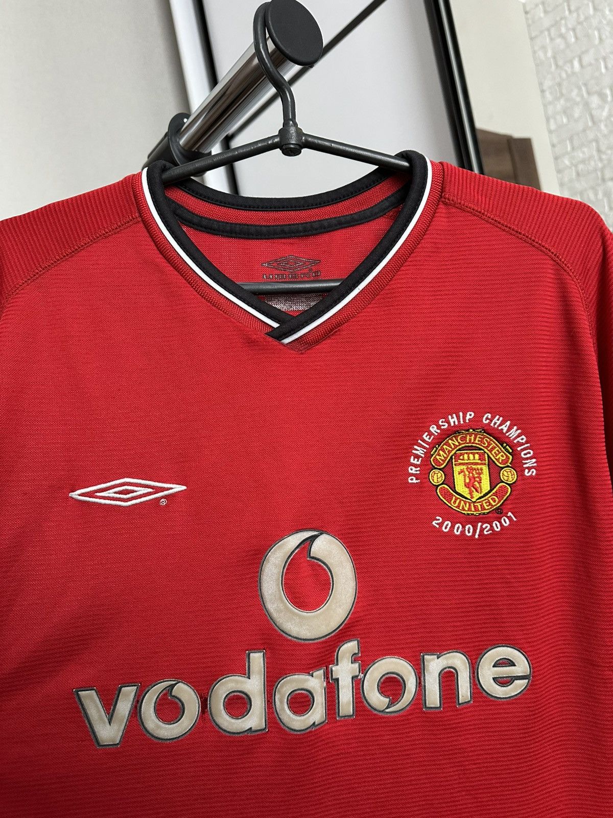 Umbro 2000/2001 Umbro Manchester United Vintage Soccer Jersey Tee Size US XL / EU 56 / 4 - 6 Thumbnail