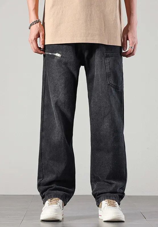Japanese Brand Vintage washed distressed loose casual work jeans Size US 32 / EU 48 - 6 Thumbnail