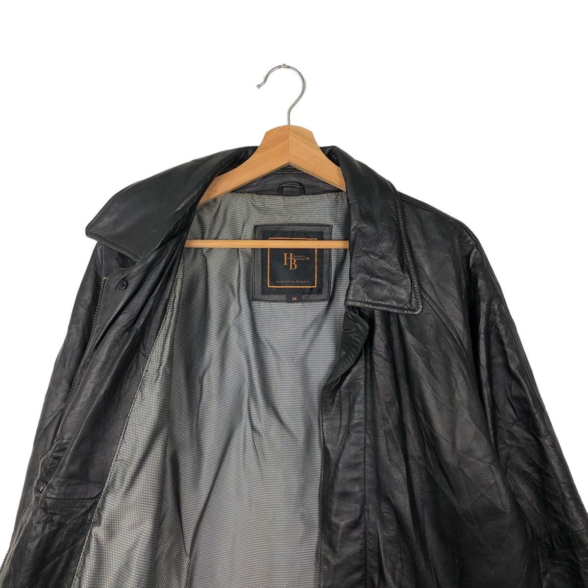 VINTAGE SOFT LEATHER LONG JACKET HUMPHREY BOGART JAPAN