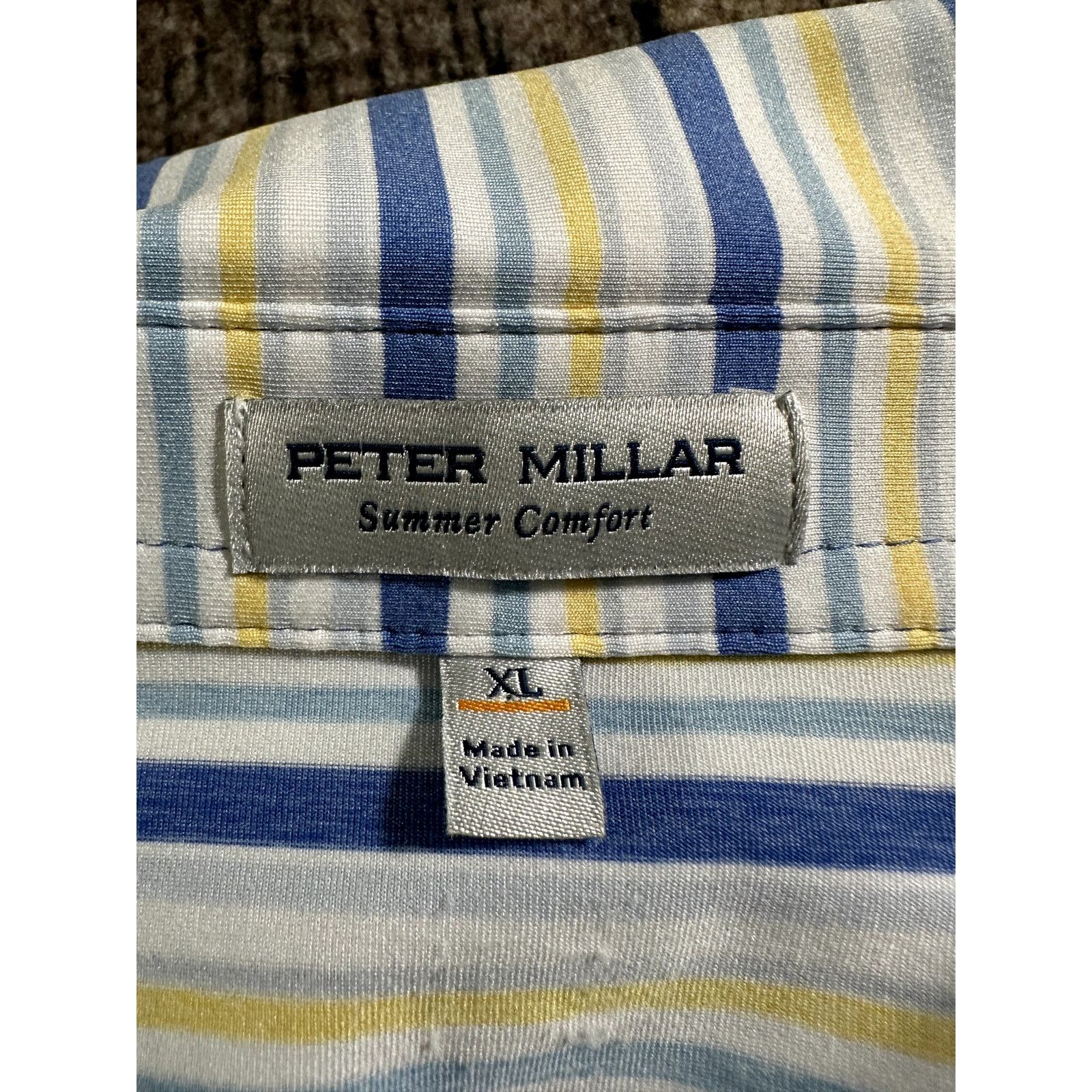 Peter Millar Peter Millar Summer Comfort Kissing Camels Striped Polo XL Size US XL / EU 56 / 4 - 7 Thumbnail