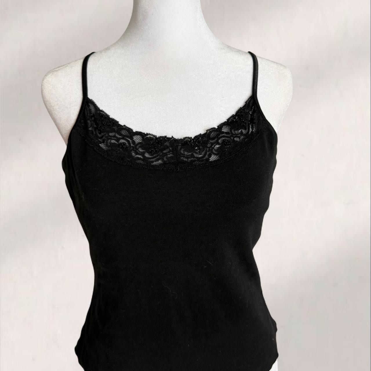 Energie Y2K Energie black lace cami top Size XL #goth #lace Size XL / US 12-14 / IT 48-50 - 2 Thumbnail