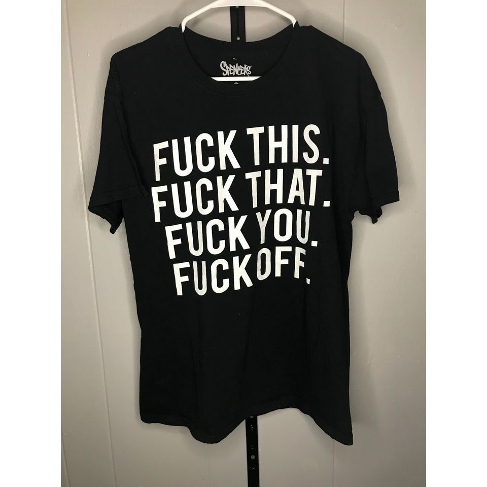 Other Y2k Spencers F this F off grunge graphic t shirt sz LG Size US L / EU 52-54 / 3 - 1 Thumbnail