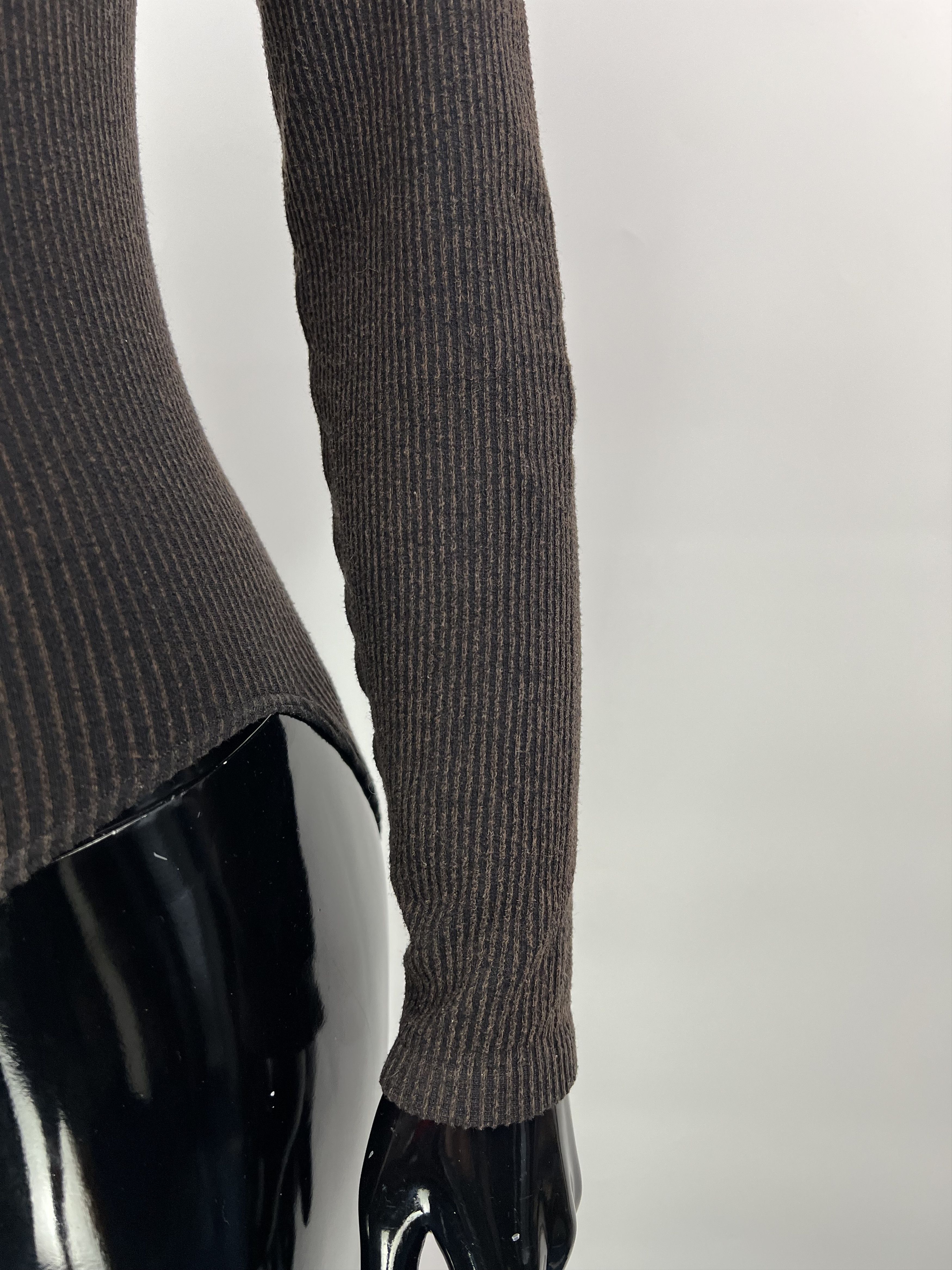 Wolford Wolford Ribbed Cotton Velvet Long Sleeve Bodysuit Size S Size S / US 4 / IT 40 - 10 Thumbnail