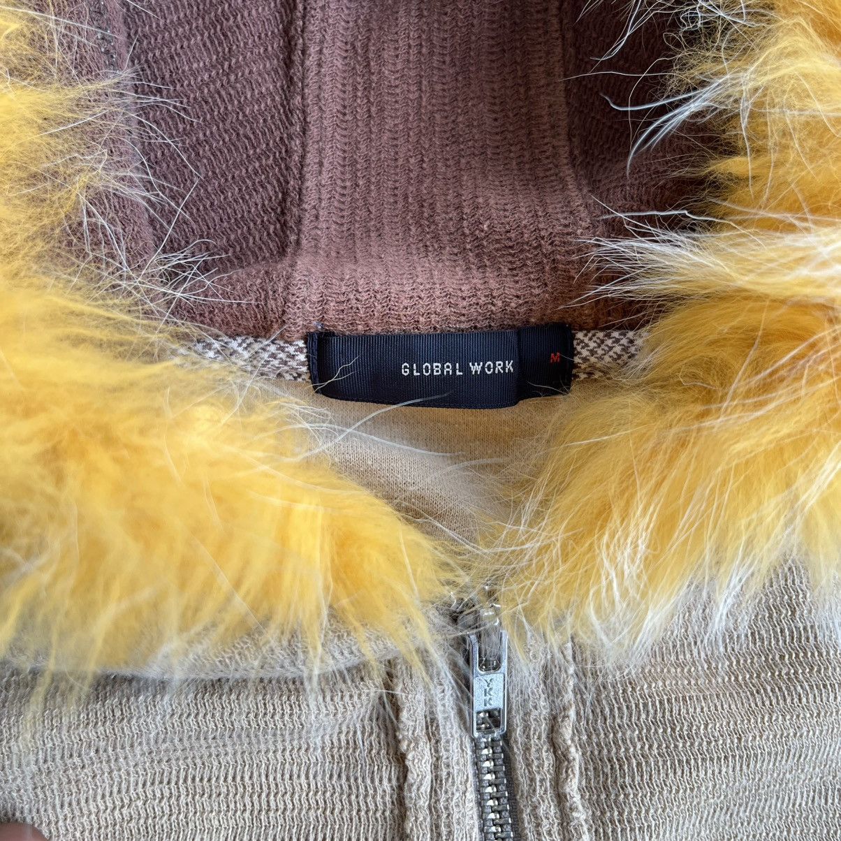 Le Grande Bleu (L.G.B.) Global Work Japan Distressed Fur zip Hoodie LGB if6w9 Style Size US M / EU 48-50 / 2 - 8 Thumbnail