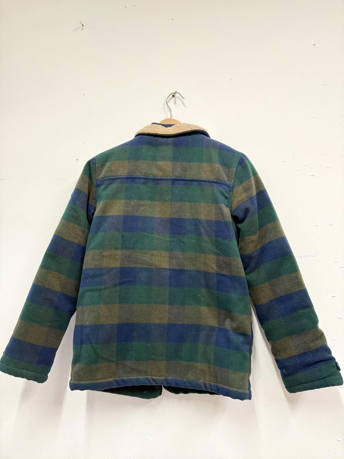 Ben Sherman Kids Striped Wool Blend Jacket with Sherpa Collar Size US XXS / EU 40 - 2 Thumbnail