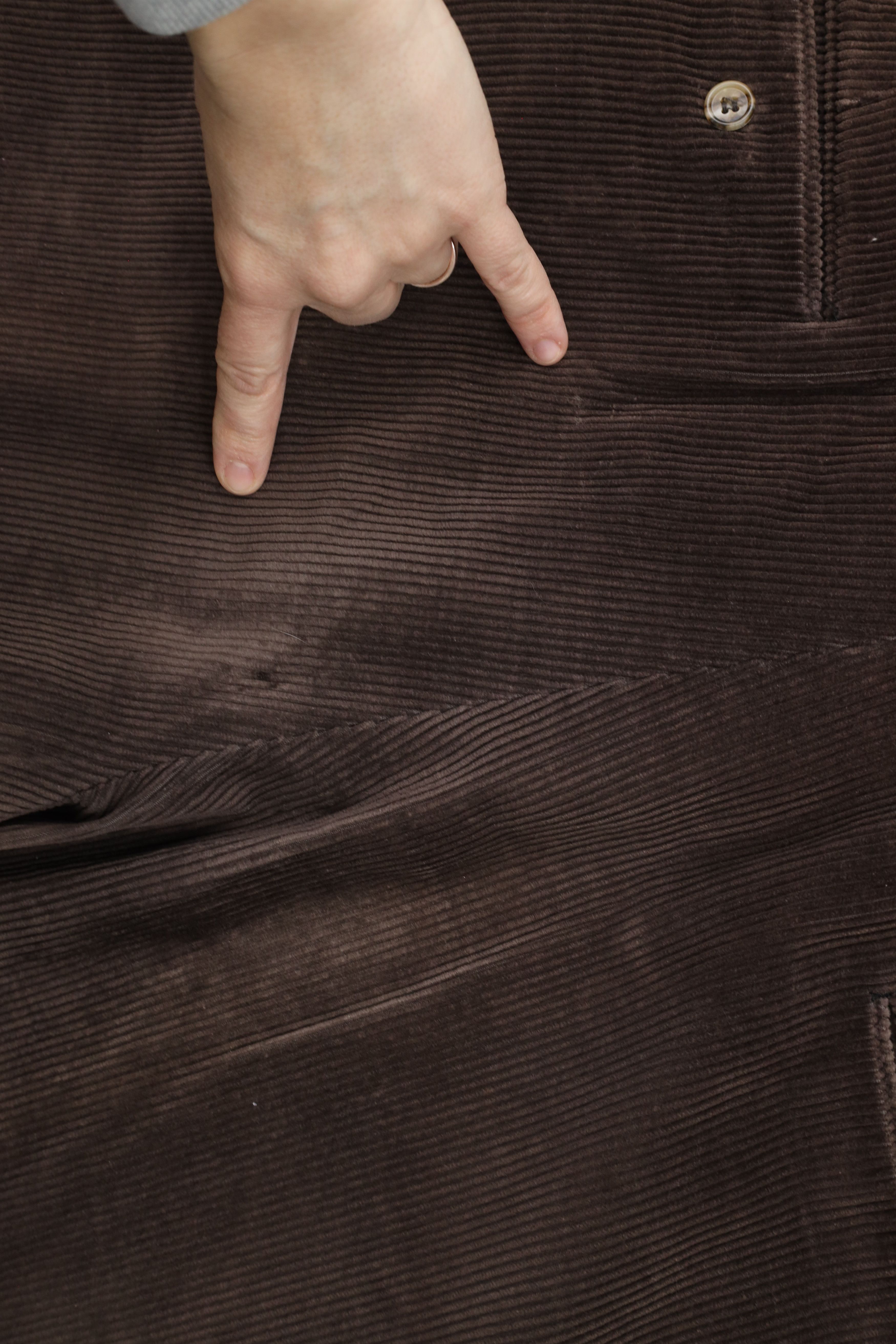 Vintage Vintage 90s Streetwear Wide Leg Corduroy Chino Pants Brown Size US 36 / EU 52 - 13 Thumbnail