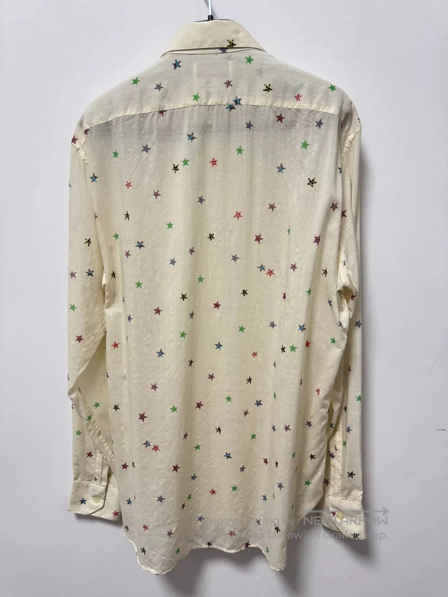 Saint Laurent Paris Saint Laurent Multicolor Star Print Shirt. Size US M / EU 48-50 / 2 - 2 Thumbnail