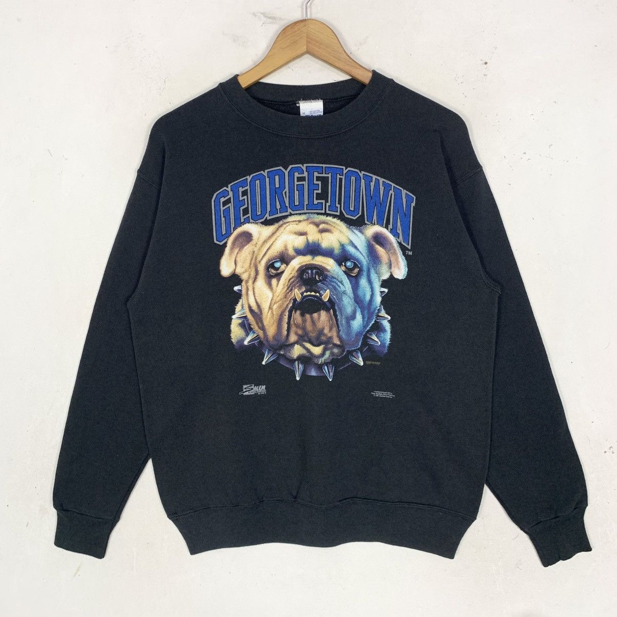Vintage Vintage Salem Georgetown University Bull Dog Sweatshirt Size US M / EU 48-50 / 2 - 1 Thumbnail
