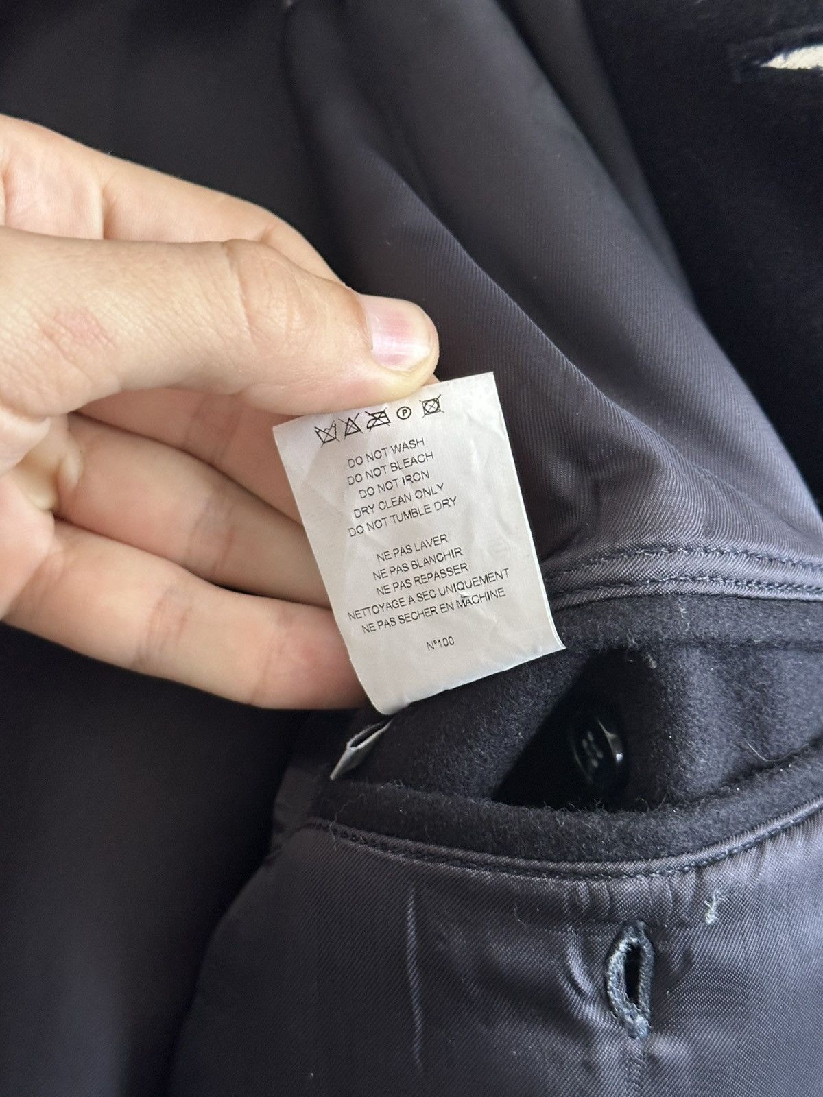 Officine Generale Officine Generale Navy Wool Vasco Jacket Size US L / EU 52-54 / 3 - 12 Thumbnail