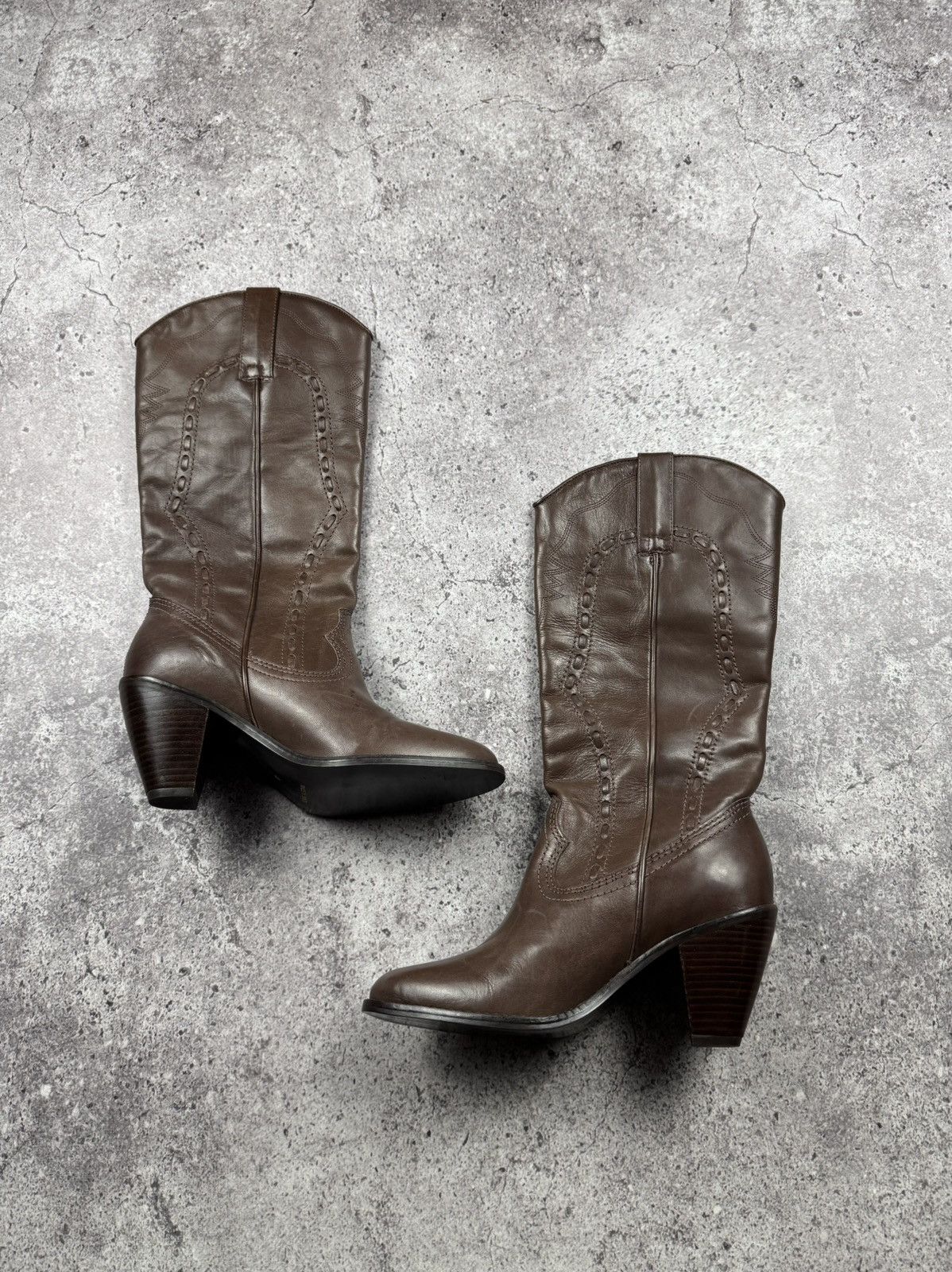 If Six Was Nine Vintage AS 98 Ankle Rick Owens Style Y2K Leather Heels Boots Size US 5 / IT 35 - 10 Thumbnail