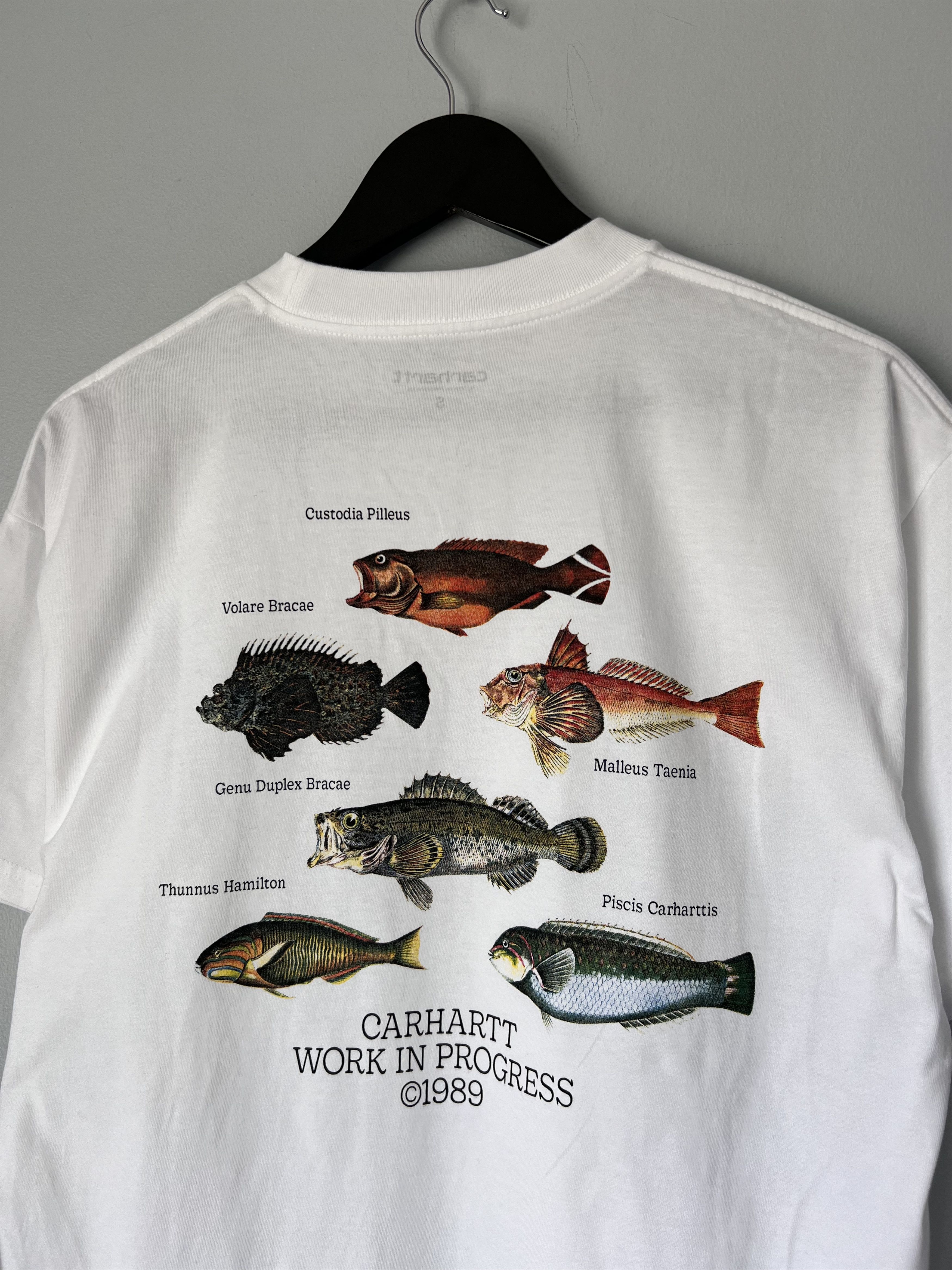 Carhartt Wip Carhartt WIP Fish Tee in White Size US S / EU 44-46 / 1 - 2 Thumbnail