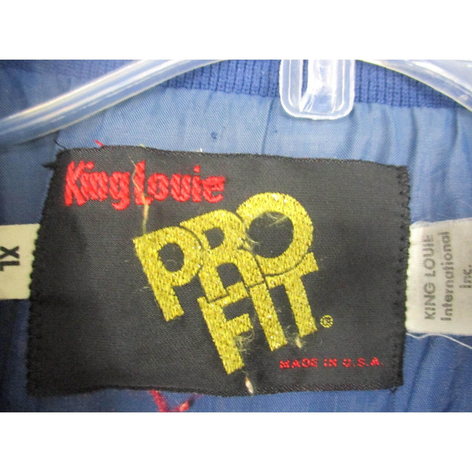 Vintage VINTAGE King Louie Jacket Mens 1X Big & Tall Nylon Bomber Blue Zip Pockets Insulated Pro Fit Included USA Size US XL / EU 56 / 4 - 3 Thumbnail