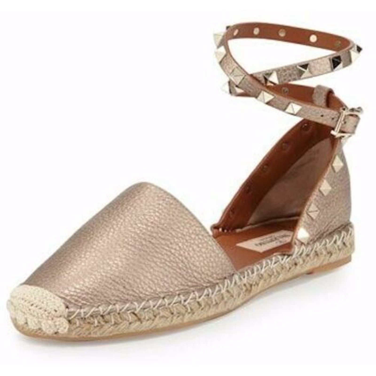 Valentino Valentino Rockstud Skin Metallic Wrap Around Stud Ankle Size US 11 / IT 41 - 3 Thumbnail