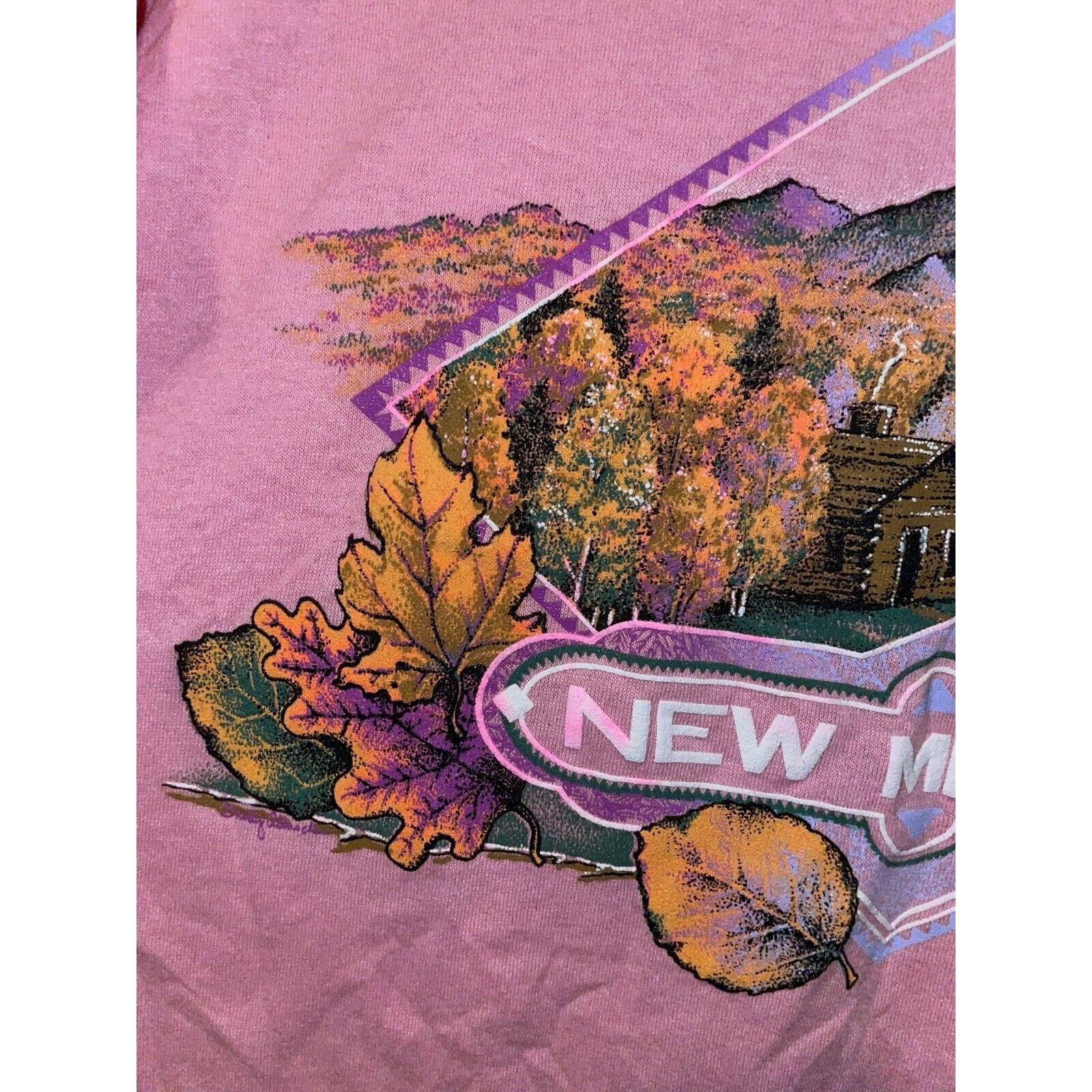 Jerzees Vintage Ruidoso New Mexico Shirt Fall Leaves Tree Tee VTG L Size US L / EU 52-54 / 3 - 5 Thumbnail