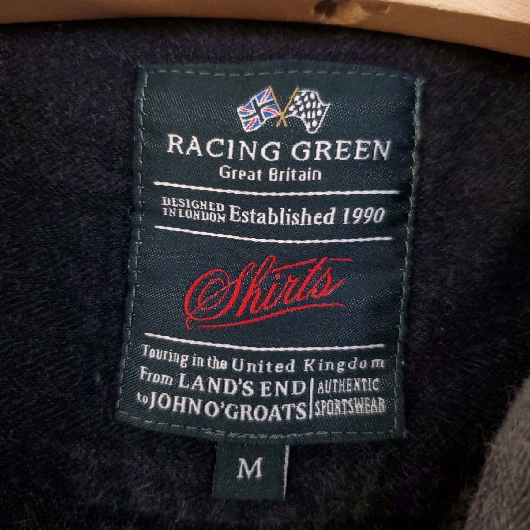 Vintage Racing Green Shirt Mens M Button-Up Casual Travel Cotton Flannel Gray Coat? Size US M / EU 48-50 / 2 - 4 Thumbnail