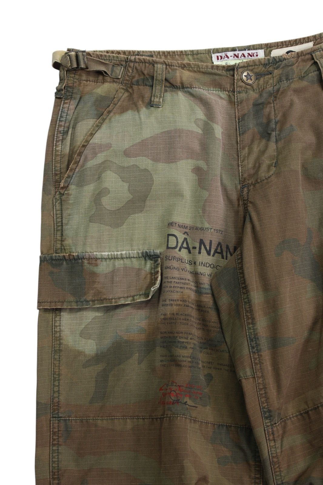 Hysteric Glamour 2000S DÂ-NANG CAMO DYED CARGO PANTS Size US 30 / EU 46 - 7 Thumbnail