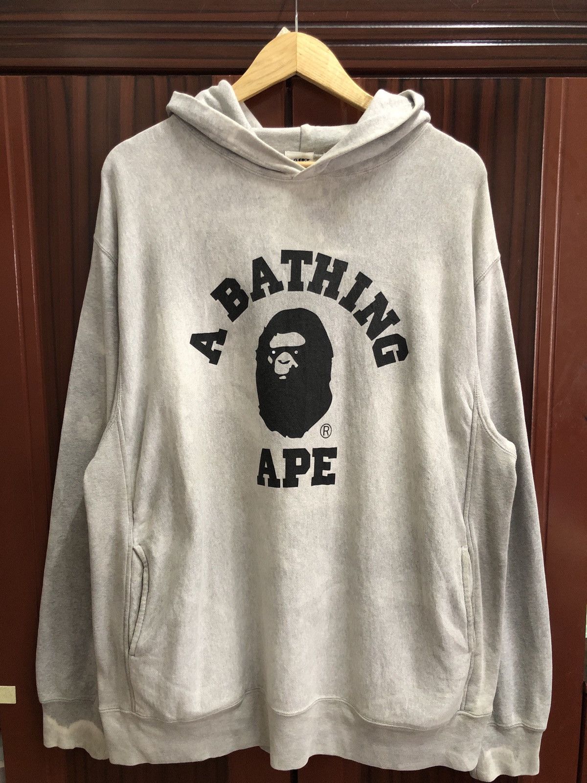 Bape OG Vintage 2005 A Bathing Ape College Logo Swarovski Hoodie Size US XL / EU 56 / 4 - 1 Thumbnail
