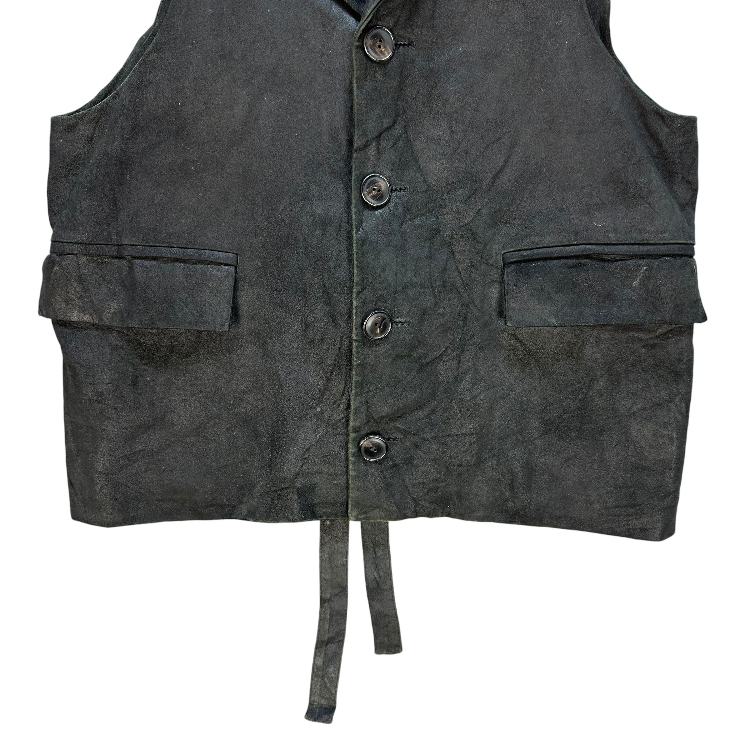 Number (N)ine Number (N)ine AW06 Silk Lined Sheepskin Vest #1500-A62 Size US S / EU 44-46 / 1 - 4 Thumbnail