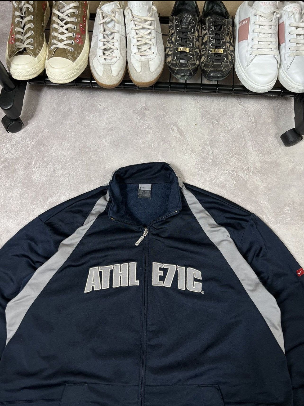 Other Vintage 90s Nike Athletic 71 Y2k Zip Jacket Size US XL / EU 56 / 4 - 3 Thumbnail