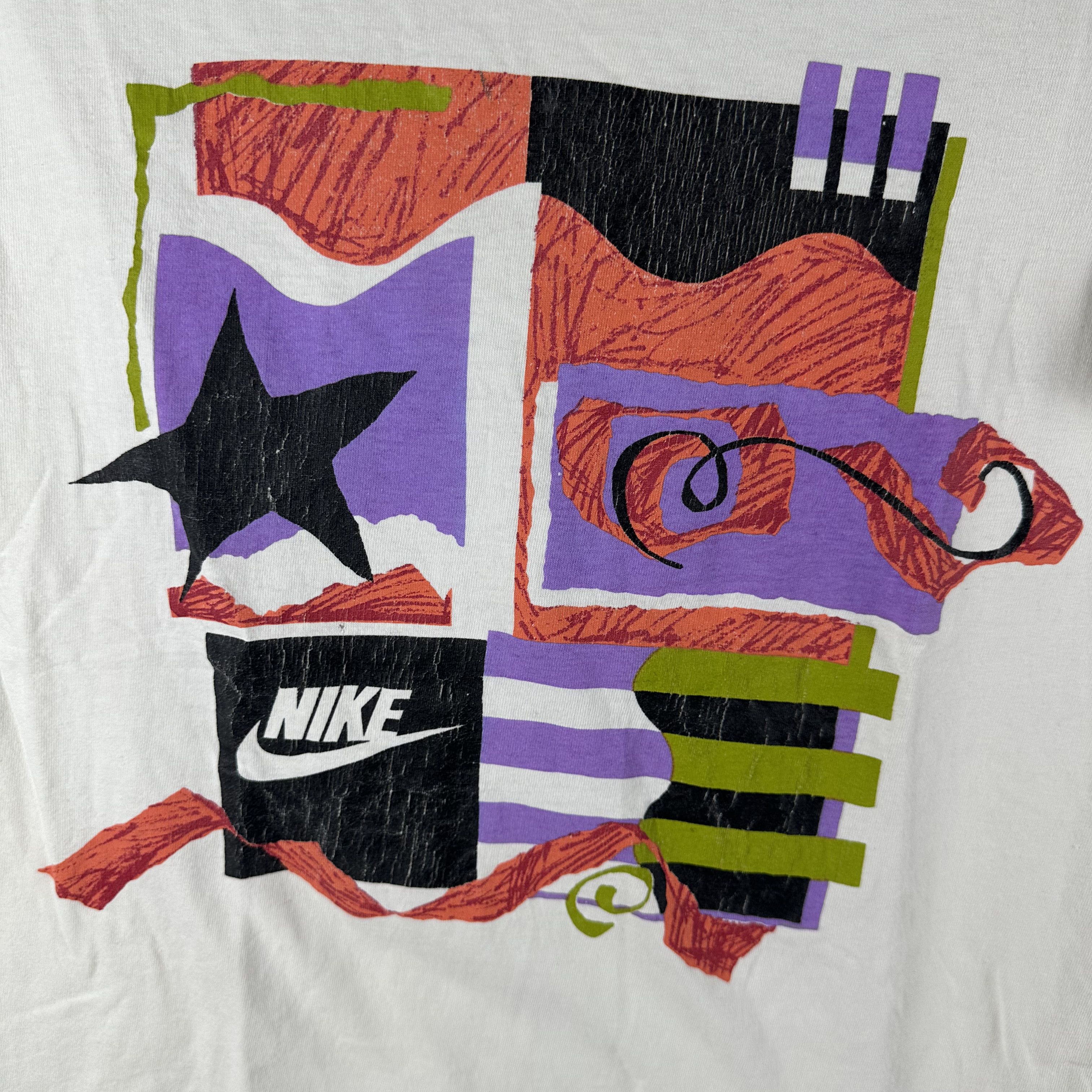 Vintage ​​​90s Nike Artwork Promo Graphic Single Stitch T-shirt Size US S / EU 44-46 / 1 - 2 Thumbnail