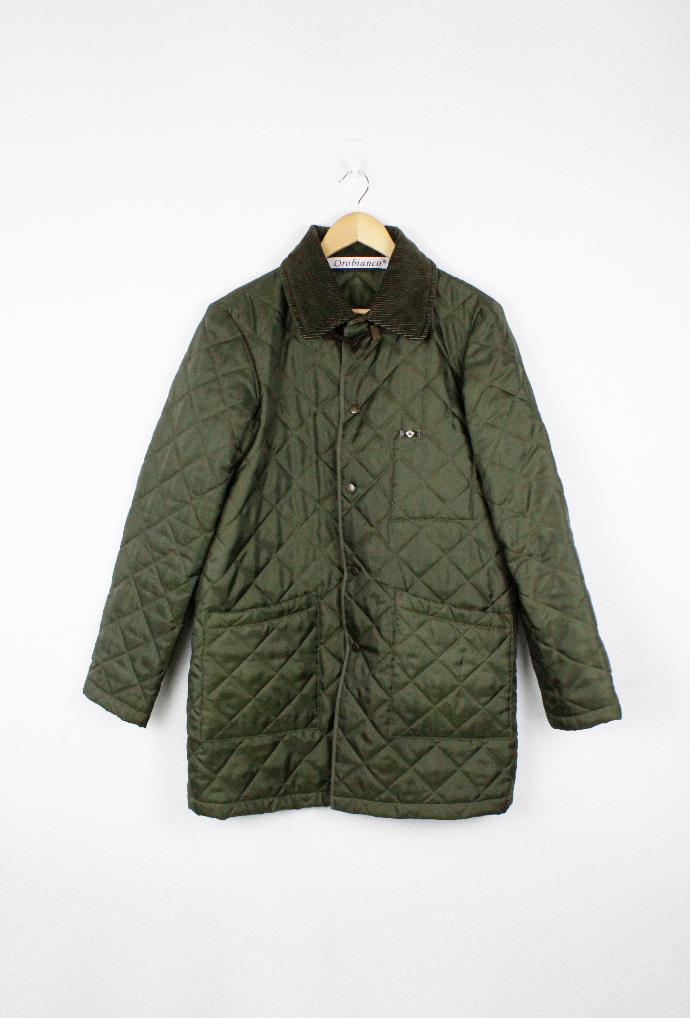 Japanese Brand × Orobianco Orobianco Army Green Olive Quilted Coat Jacket Size US S / EU 44-46 / 1 - 1 Thumbnail