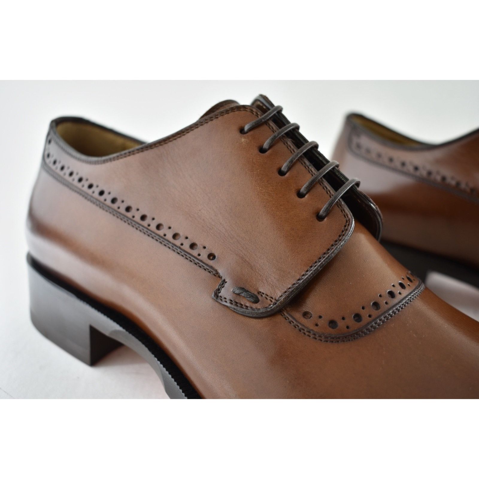 Christian Louboutin Christian Louboutin Sartoby Flat Brown Leather Derby 45 12 Size US 12 / EU 45 - 7 Thumbnail
