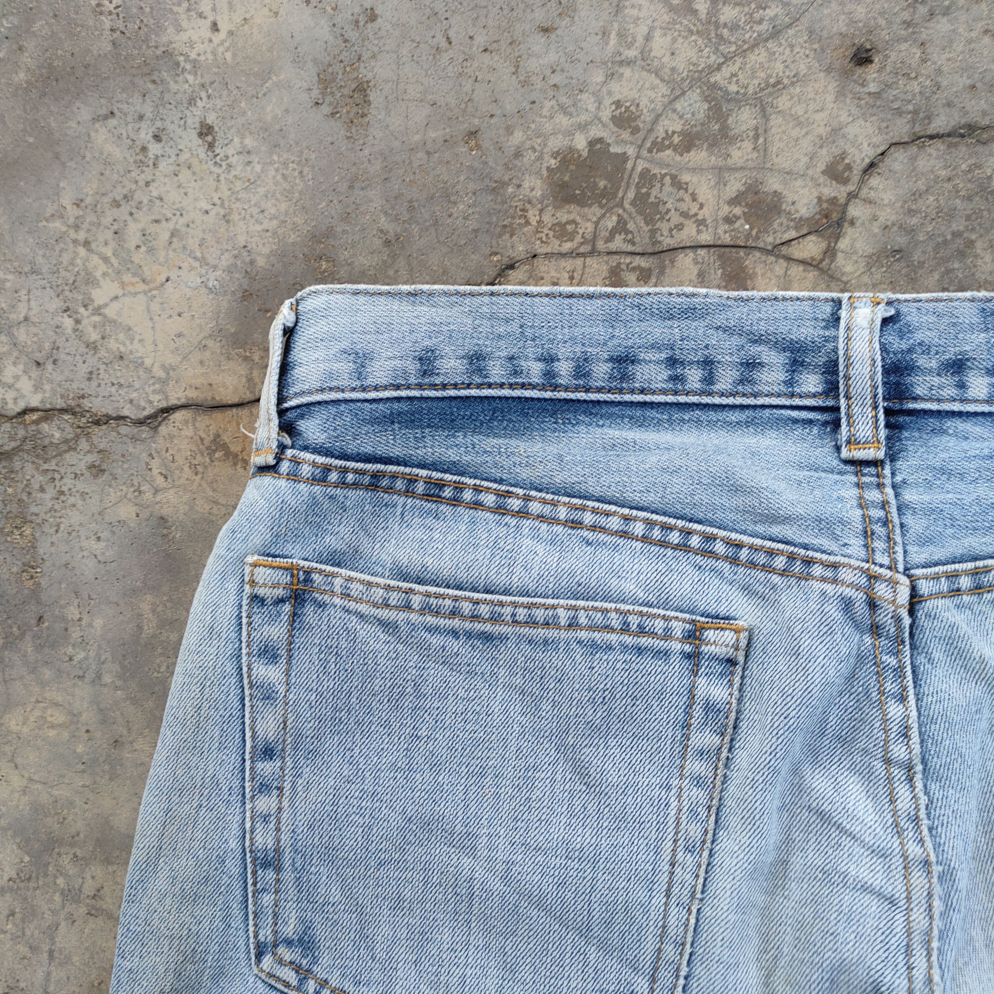 Japanese Brand × Vintage VINTAGE JAPANESE STRAIGHT FADED DISTRESSED JEANS PANTS Size US 33 - 13 Thumbnail