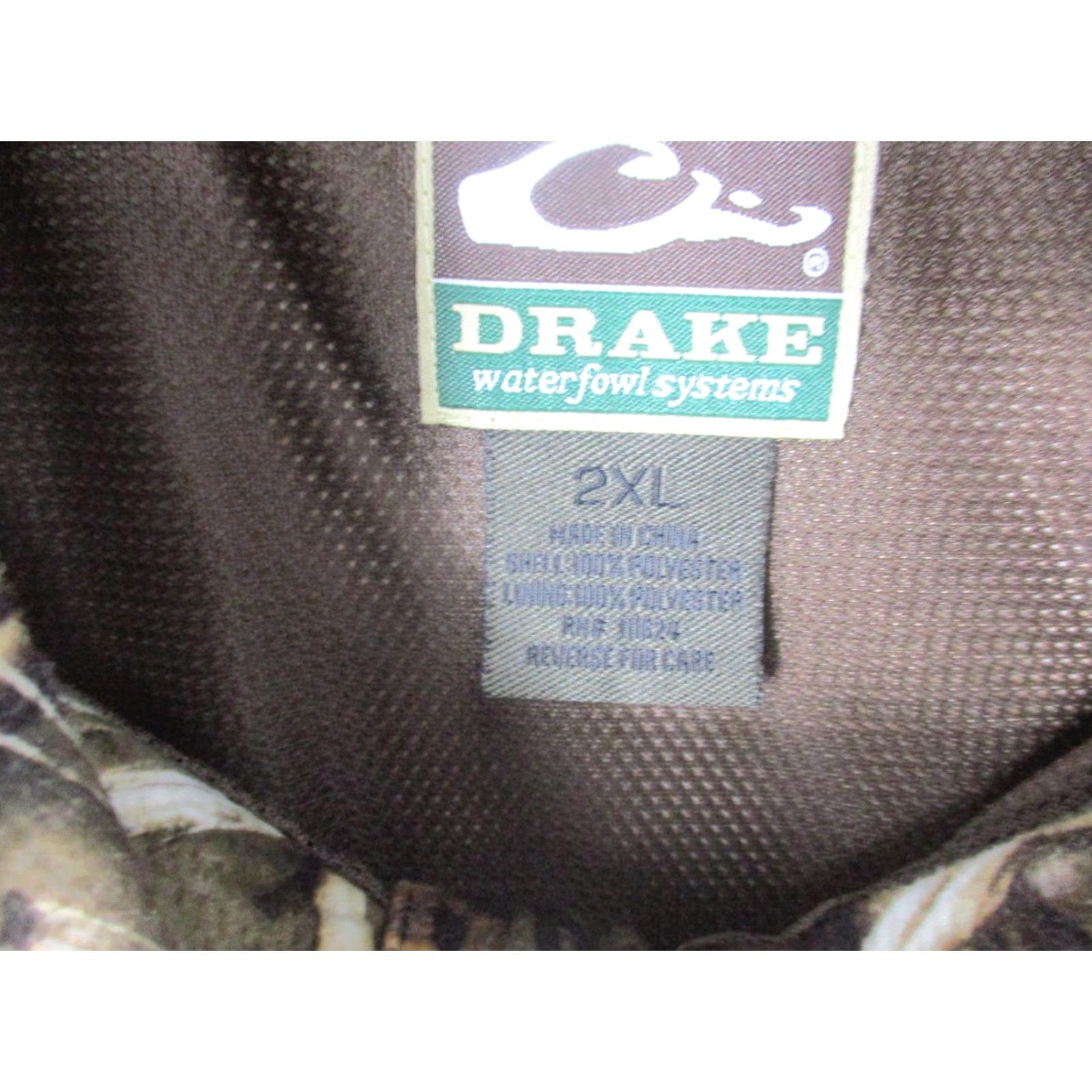 Vintage Drake Waterfowl Systems Jacket Mens 2XL Brown 1/4 Zip Hunting Pullover Windbreaker Camouflage Max-4 HD Size US XXL / EU 58 / 5 - 6 Thumbnail