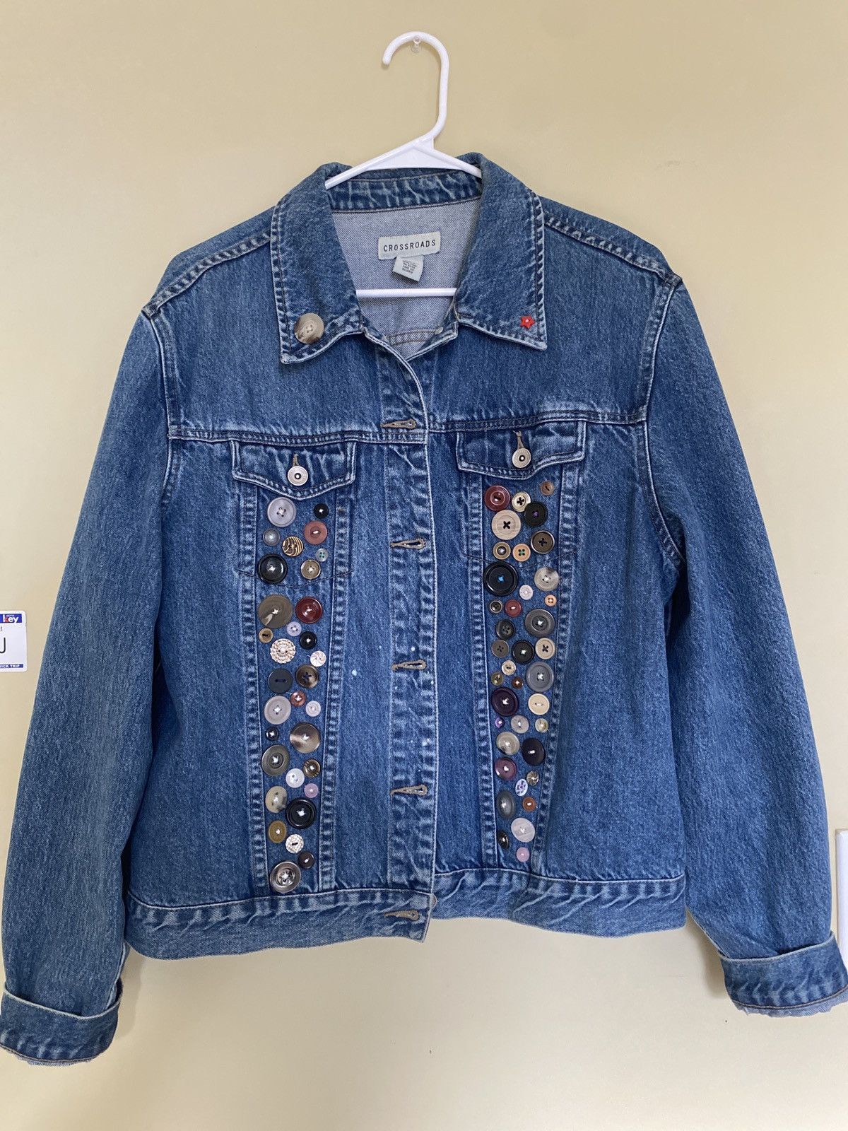 Other CUSTOM Denim Jacket w/ added buttons Size US M / EU 48-50 / 2 - 1 Thumbnail