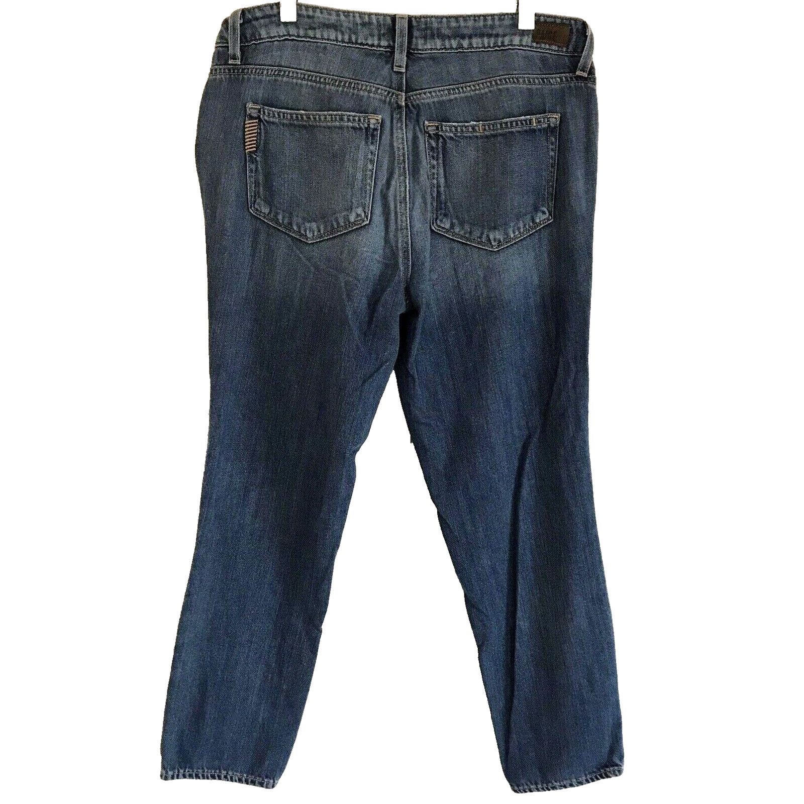 Paige Paige Jimmy Jimmy Crop Quincy Boyfriend Jeans 27x26 Stretch Size 27" / US 4 / IT 40 - 2 Thumbnail