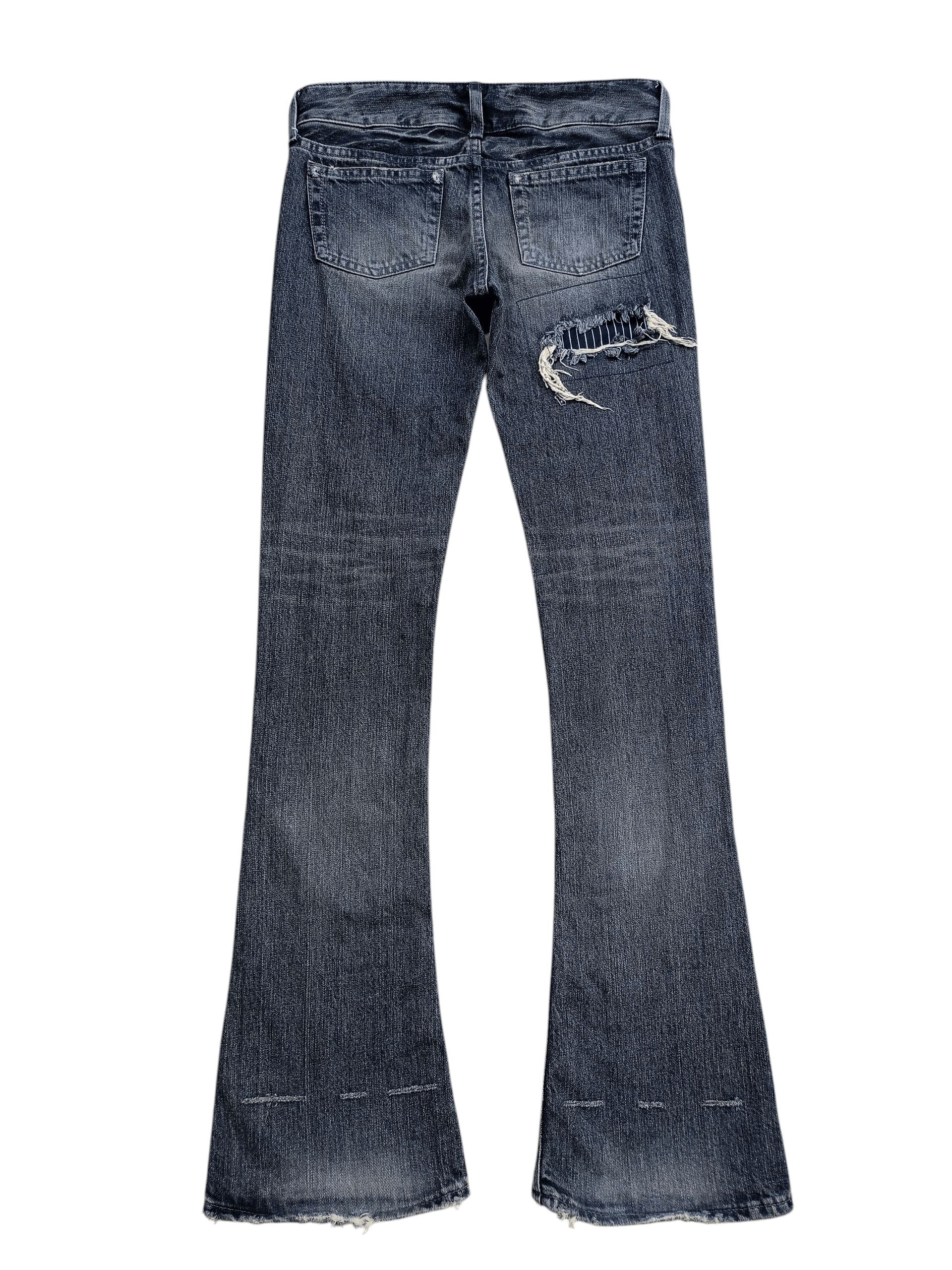 SLY 2000s Sly - Flared Denim Pants style ifsixwasnine Size 28" / US 6 / IT 42 - 2 Thumbnail