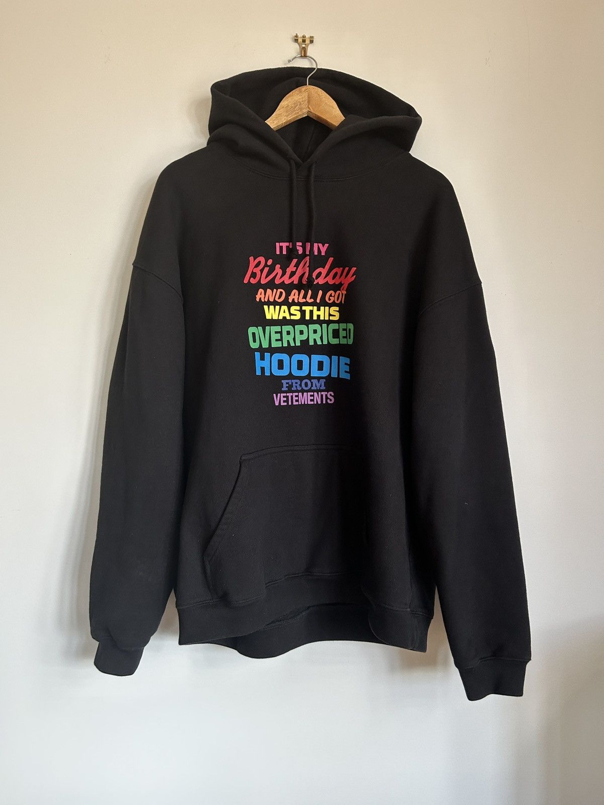 Vetements birthday clearance hoodie