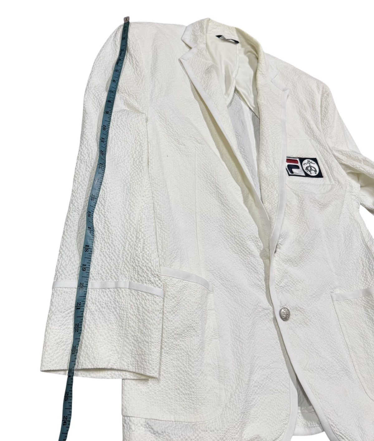 Brooks Brothers Fila X Brooks Brothers Seesucker Blazer Jacket Size 44R - 14 Thumbnail