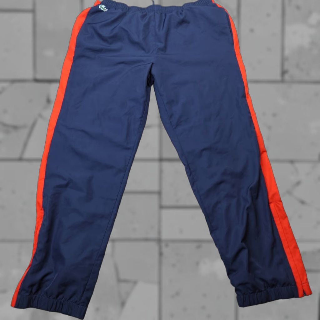 Lacoste Lacoste Pants 3XL Blue Drawstring Joggers Lined Warm Up Retro Shirt? Size US 39 - 1 Thumbnail