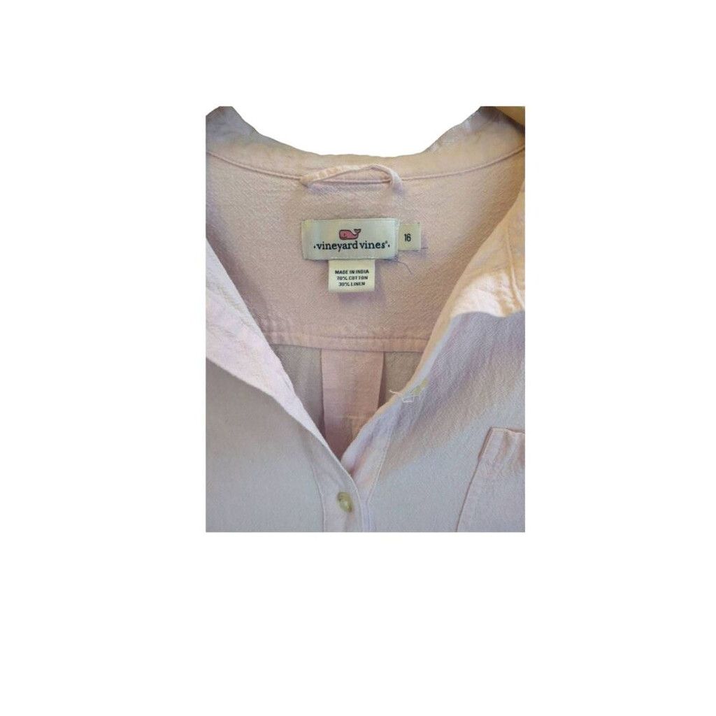 Vineyard Vines Vineyard Vines Size 16 Light Pink Long Sleeve Button Down Size XXL / US 16-18 / IT 52-54 - 2 Thumbnail