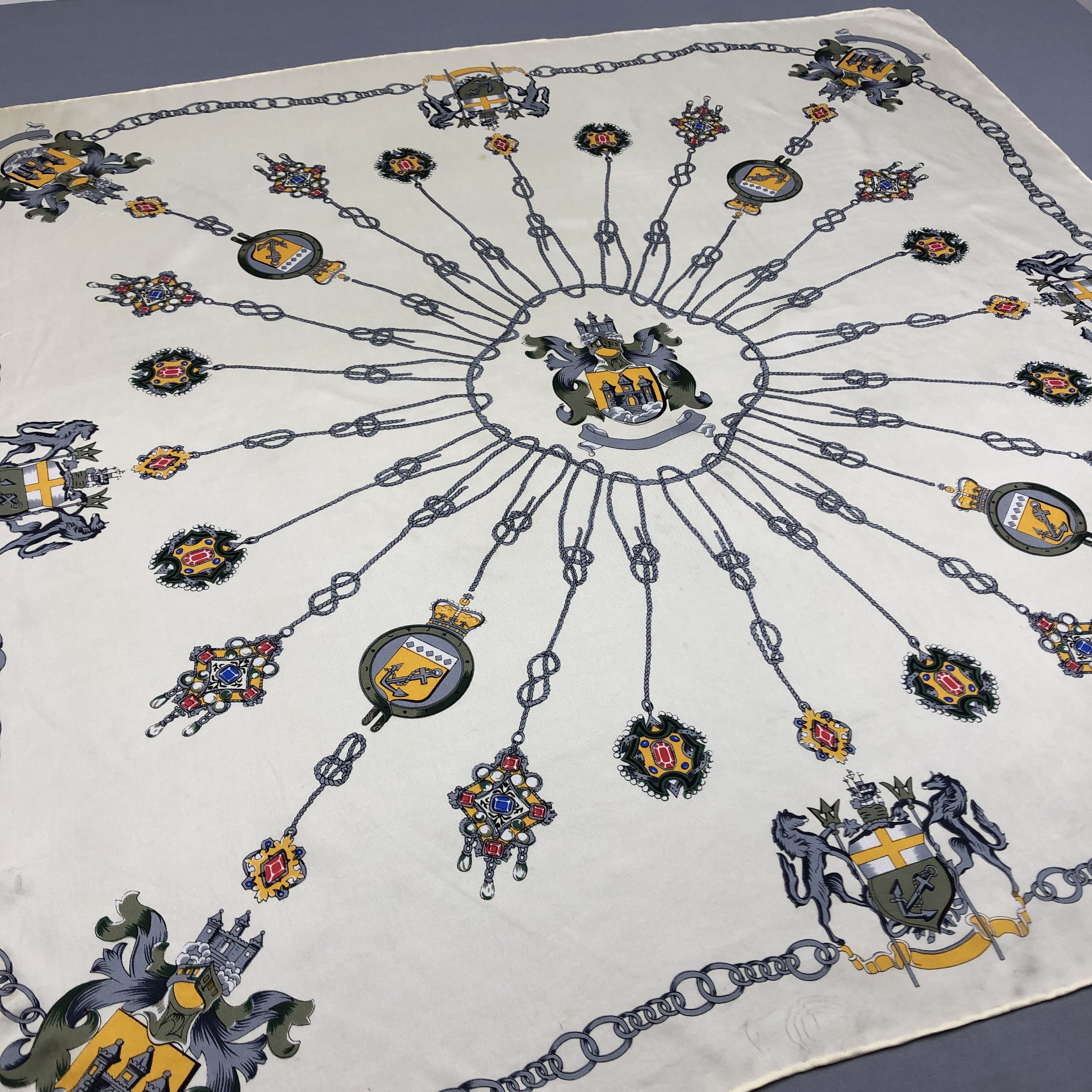 Japanese Brand Vintage Renge SILK Scarf Twill Stole Wraps Scarves - GF60000 Size ONE SIZE - 3 Thumbnail